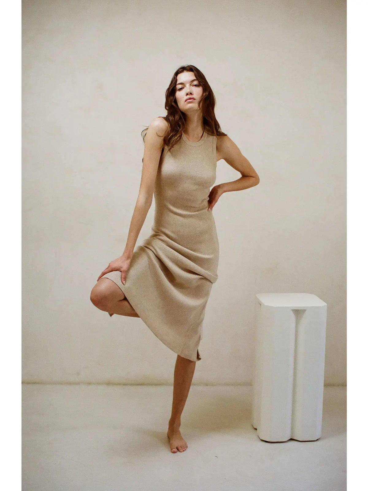 skylar knit dress Ribbed – & Skyler Gown