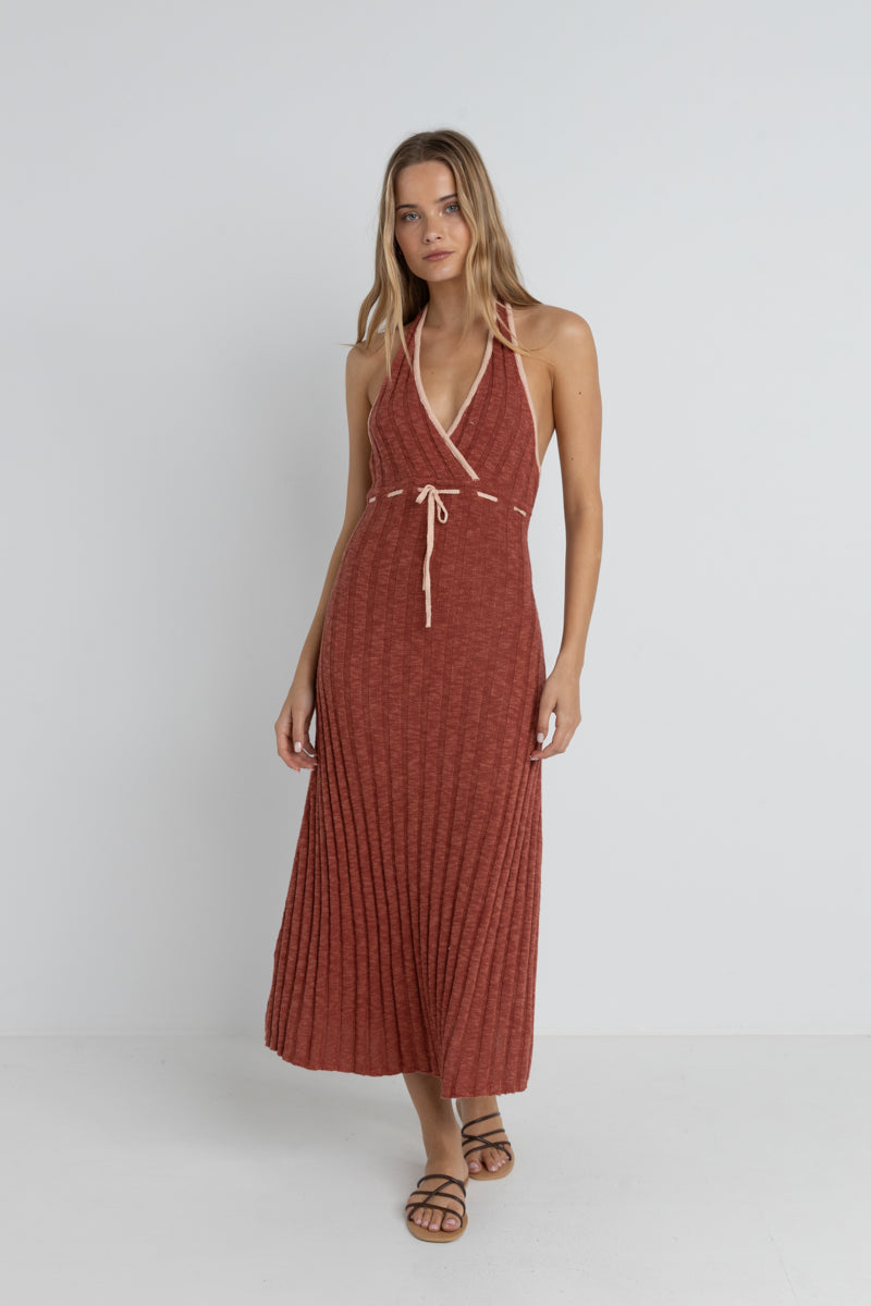 Empire Halter Midi Dress – Skylar & Skyler