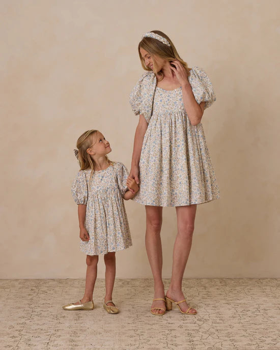 Isabella Dress- Blue Garden