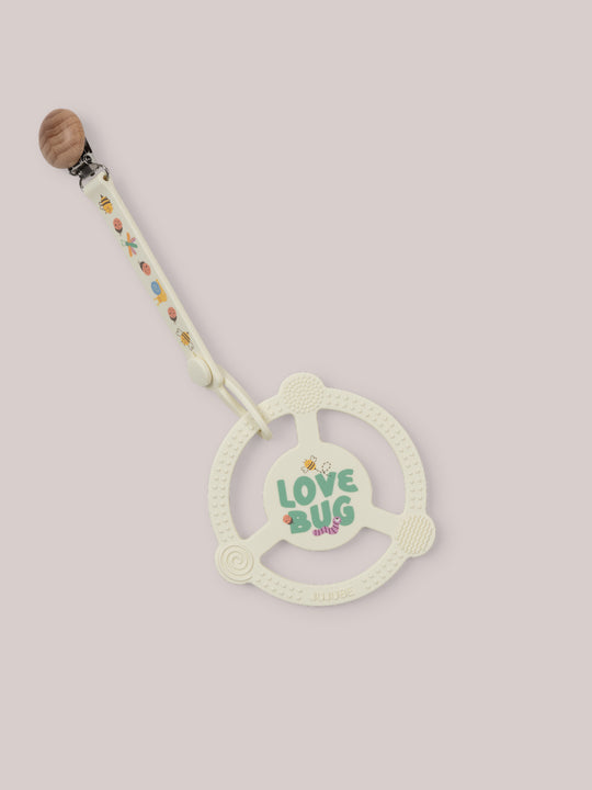 Silicone Teether Ring & Detachable Clip