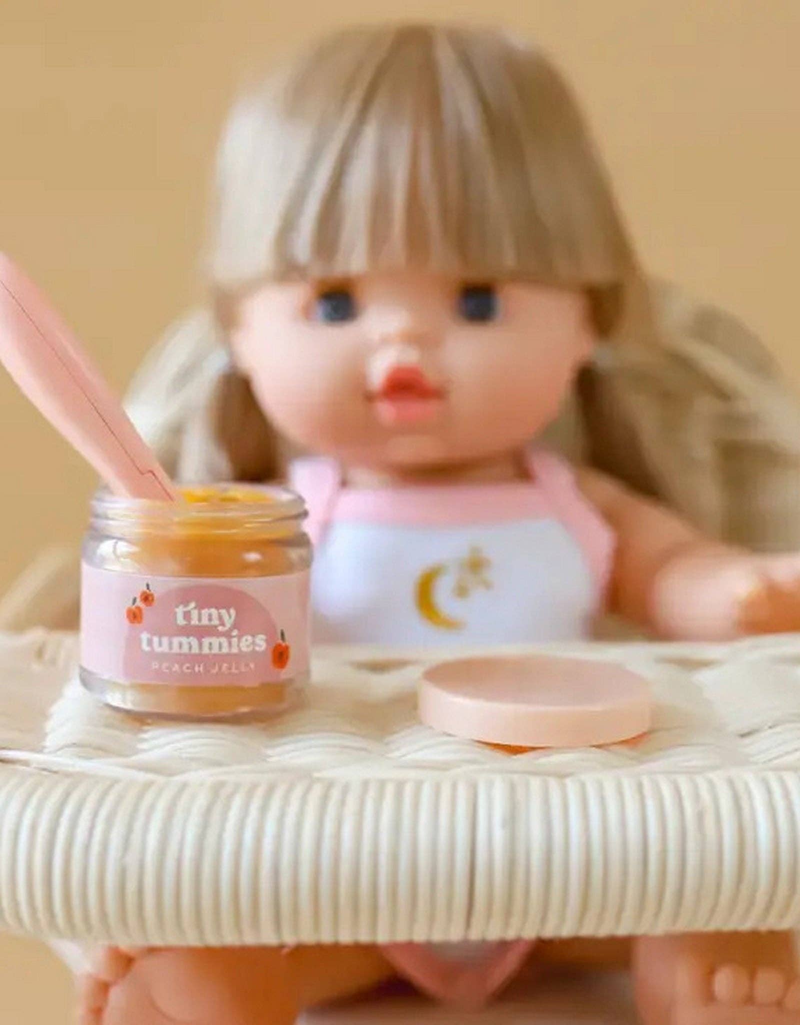 Banana Jelly food - Jar and spoon