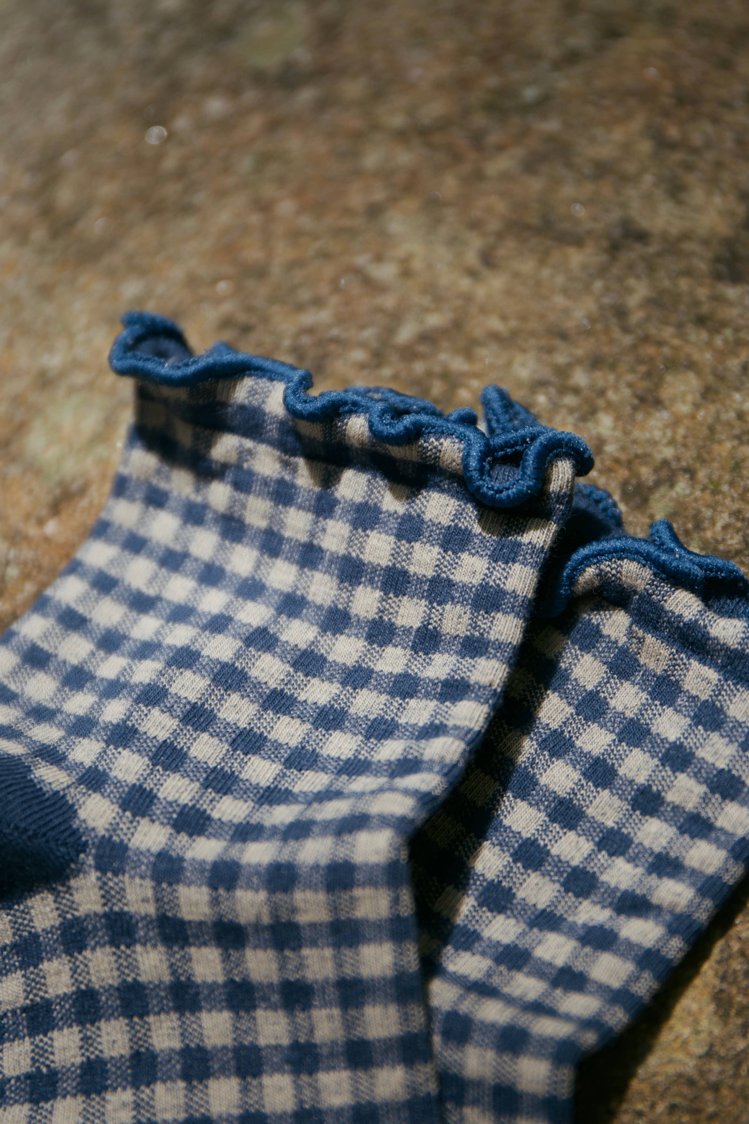 Seaside gingham socks