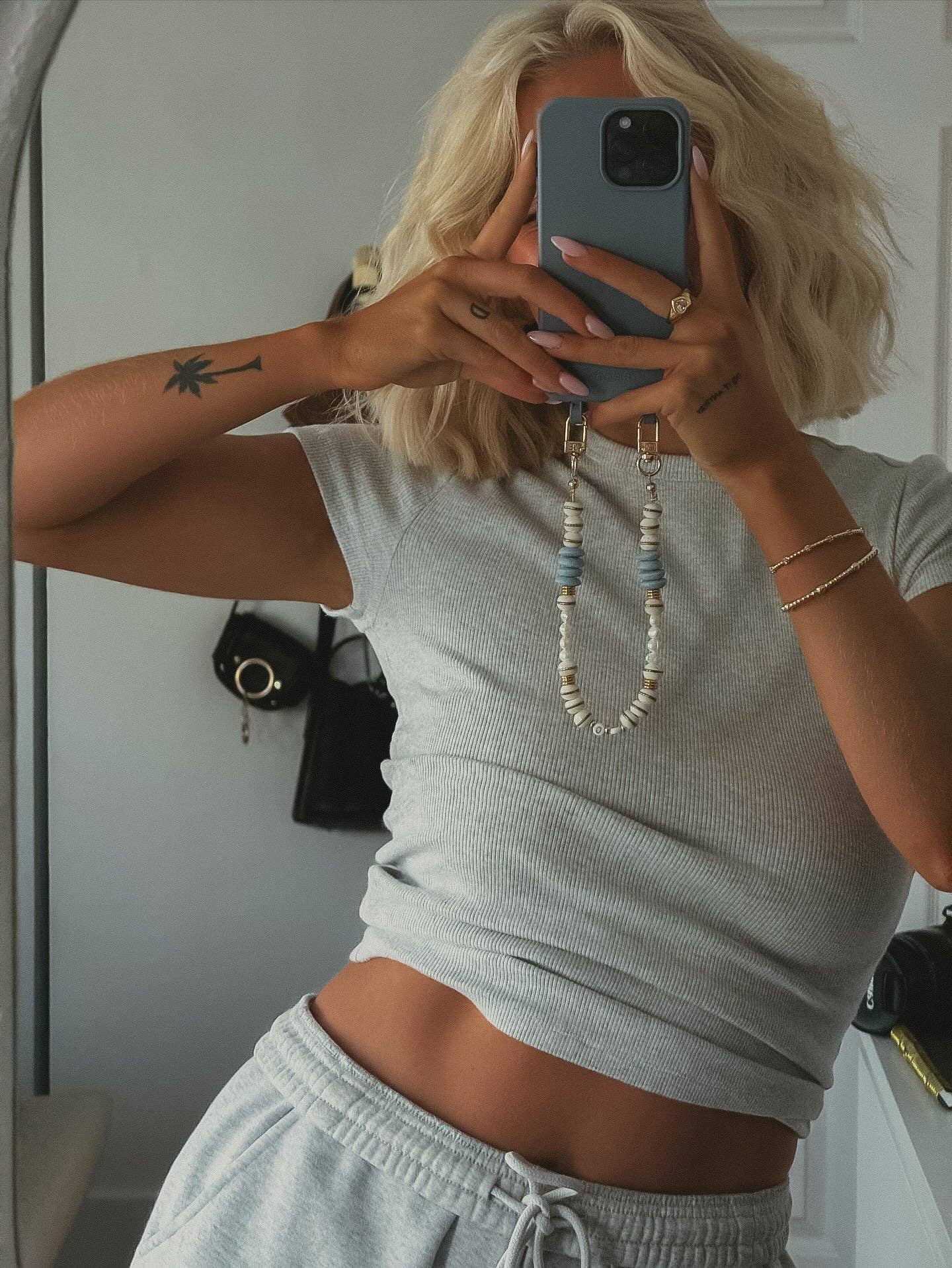 XO Blue - Phone Wristlet