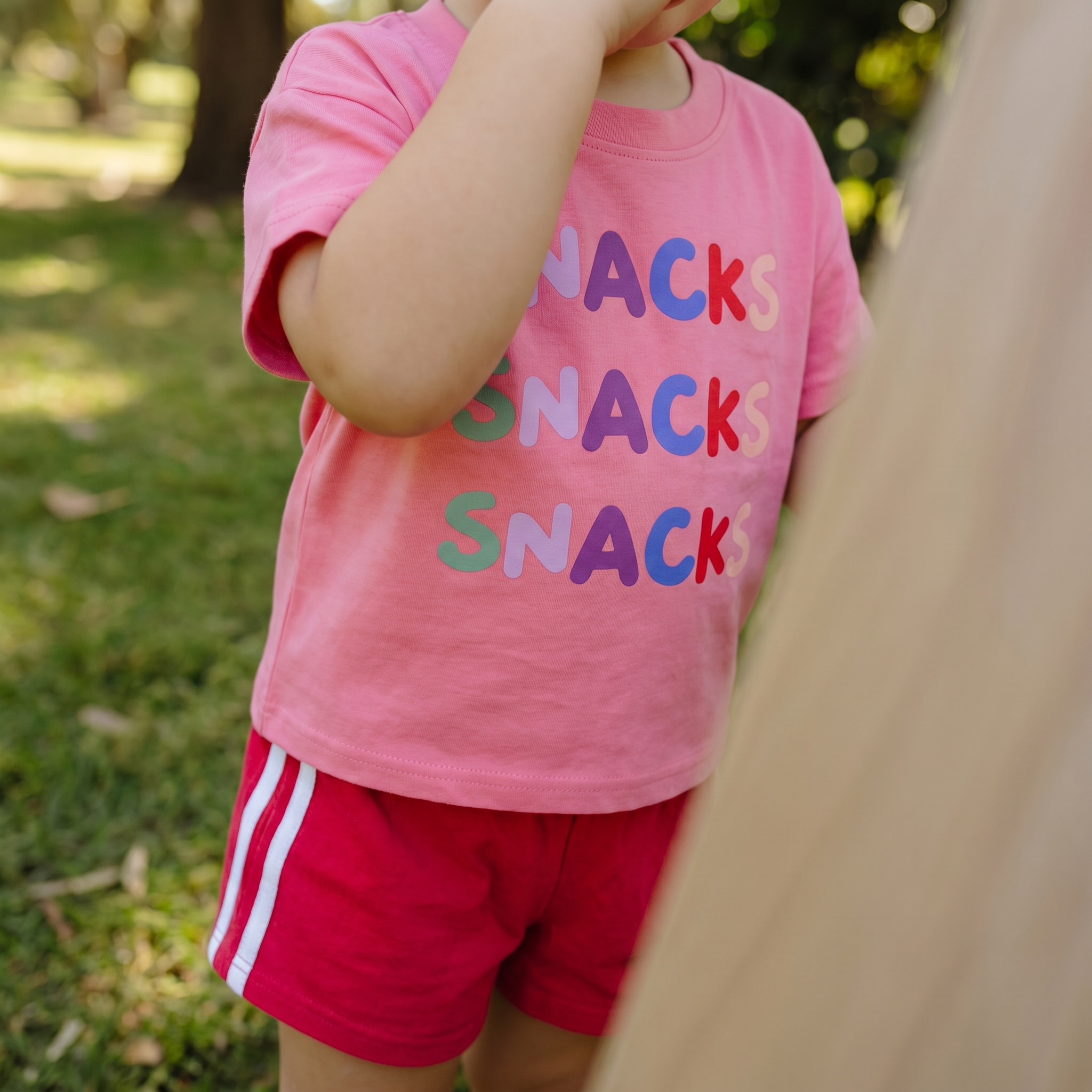 Pink, Red + Blue Kids Racer Shorts (100% Cotton)