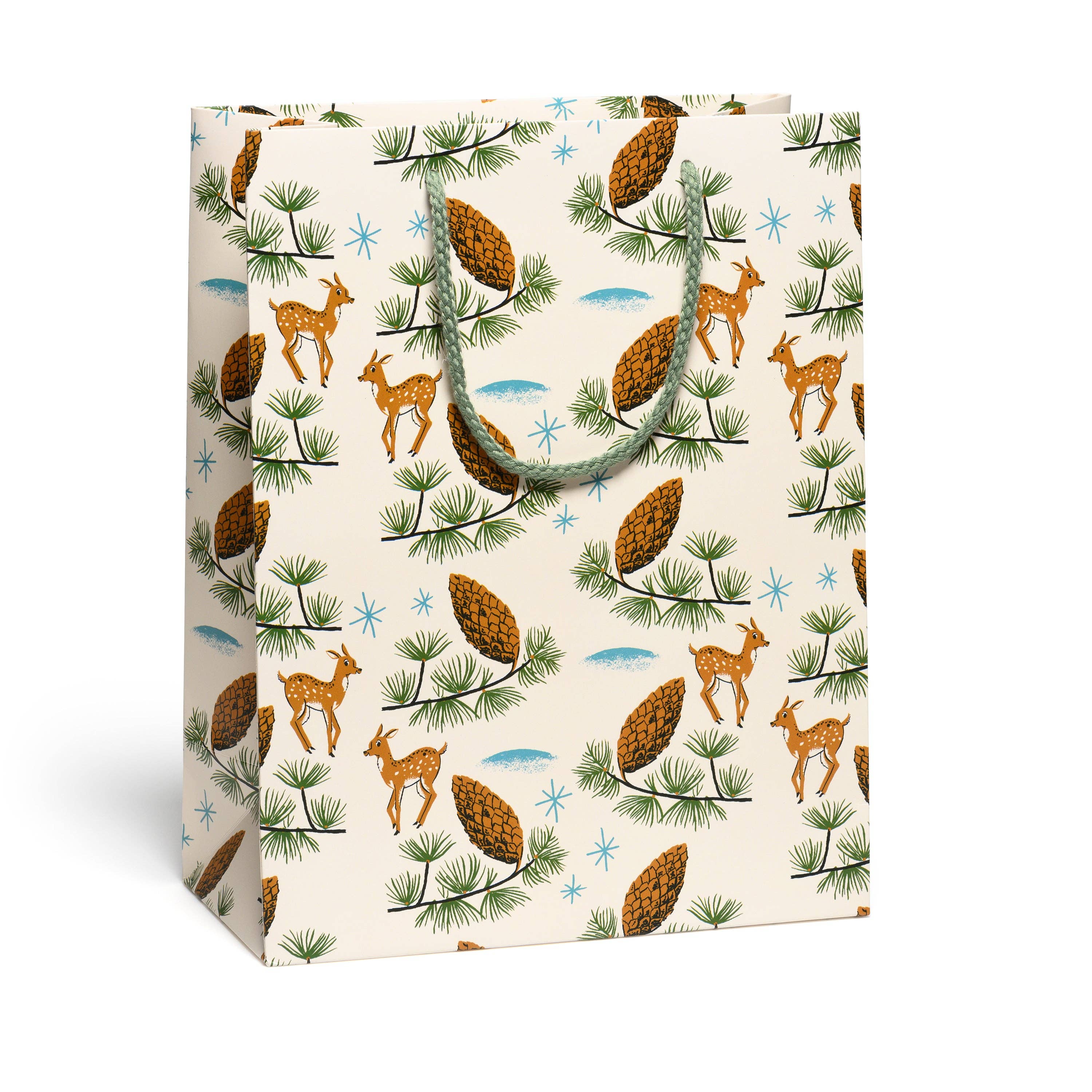 Deer and Pine Cones gift bags