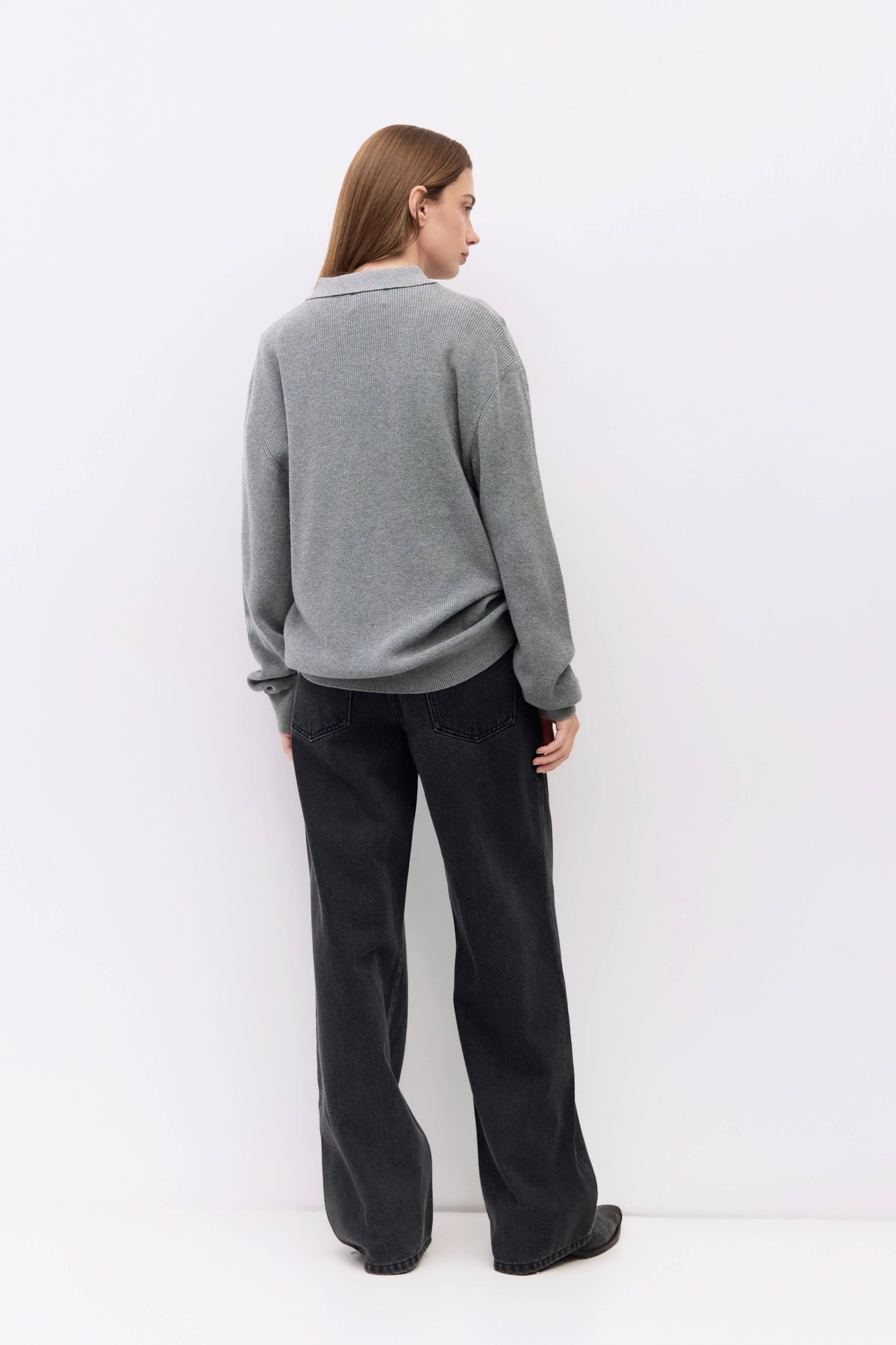 The Damien Sweater | Knit Polo Sweater Top