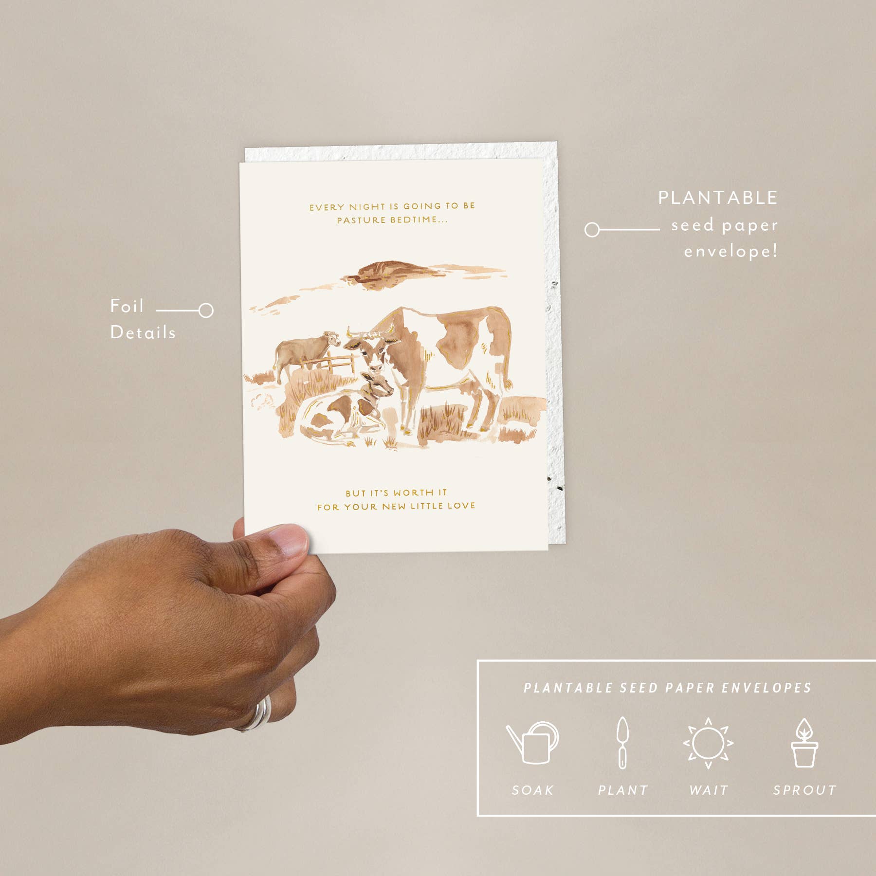 Pasture Bedtime - Baby Card
