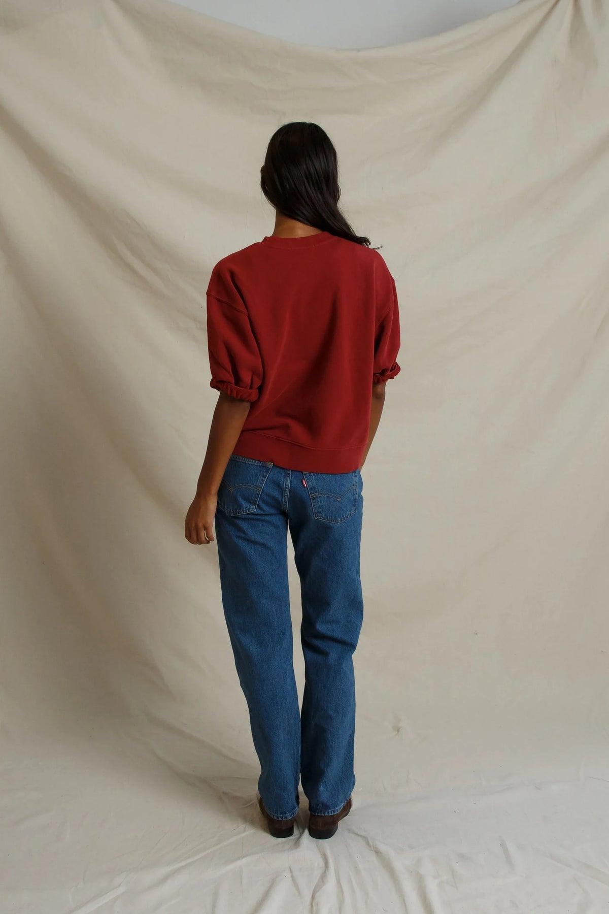 Rebecca, rolled crew neck
