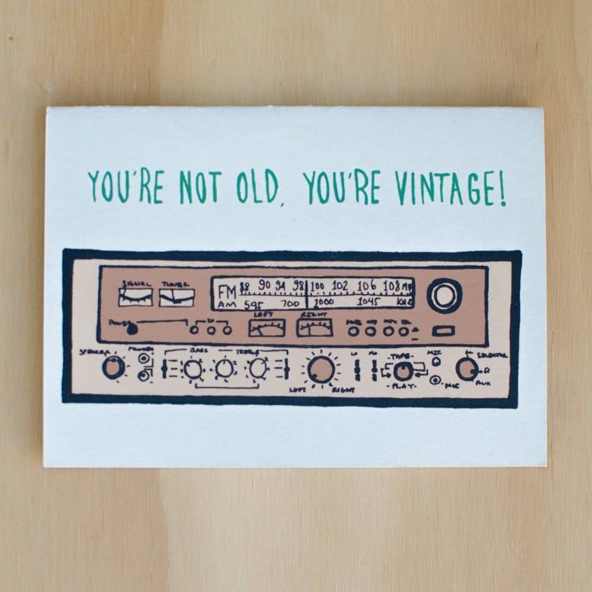 NOT OLD, VINTAGE GREETING CARD
