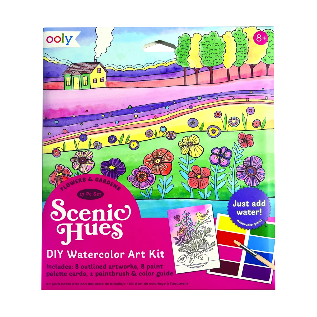 Scenic Hues DIY Watercolor Post Card Kit