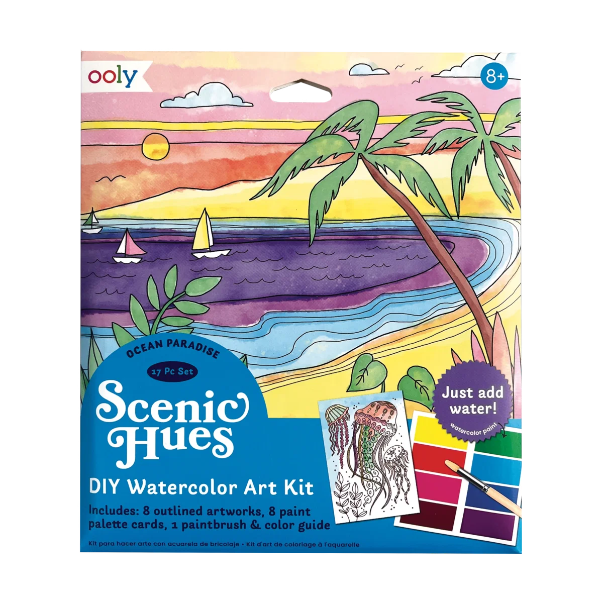 Scenic Hues DIY Watercolor Post Card Kit