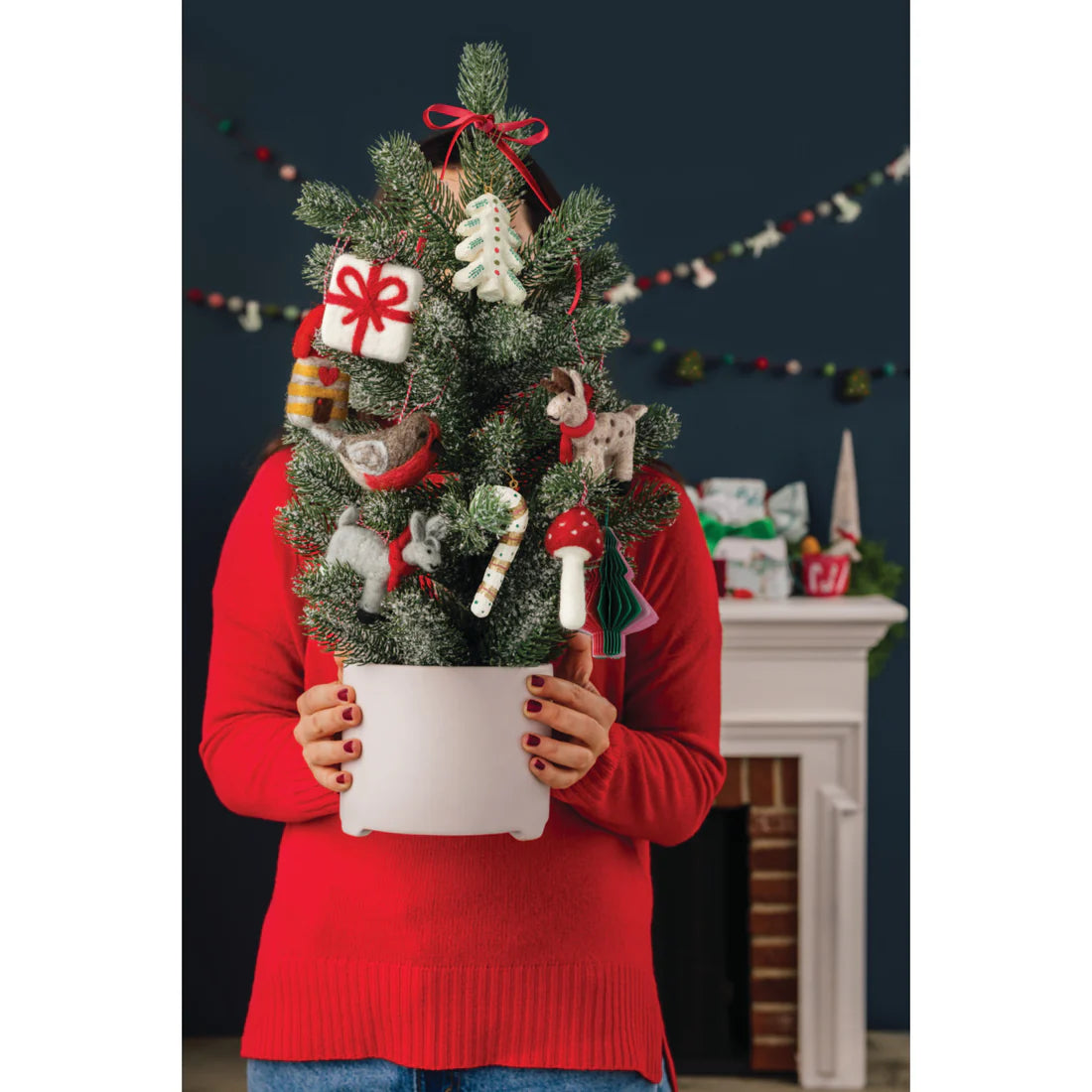 Yuletide Mache Christmas Tree Ornaments