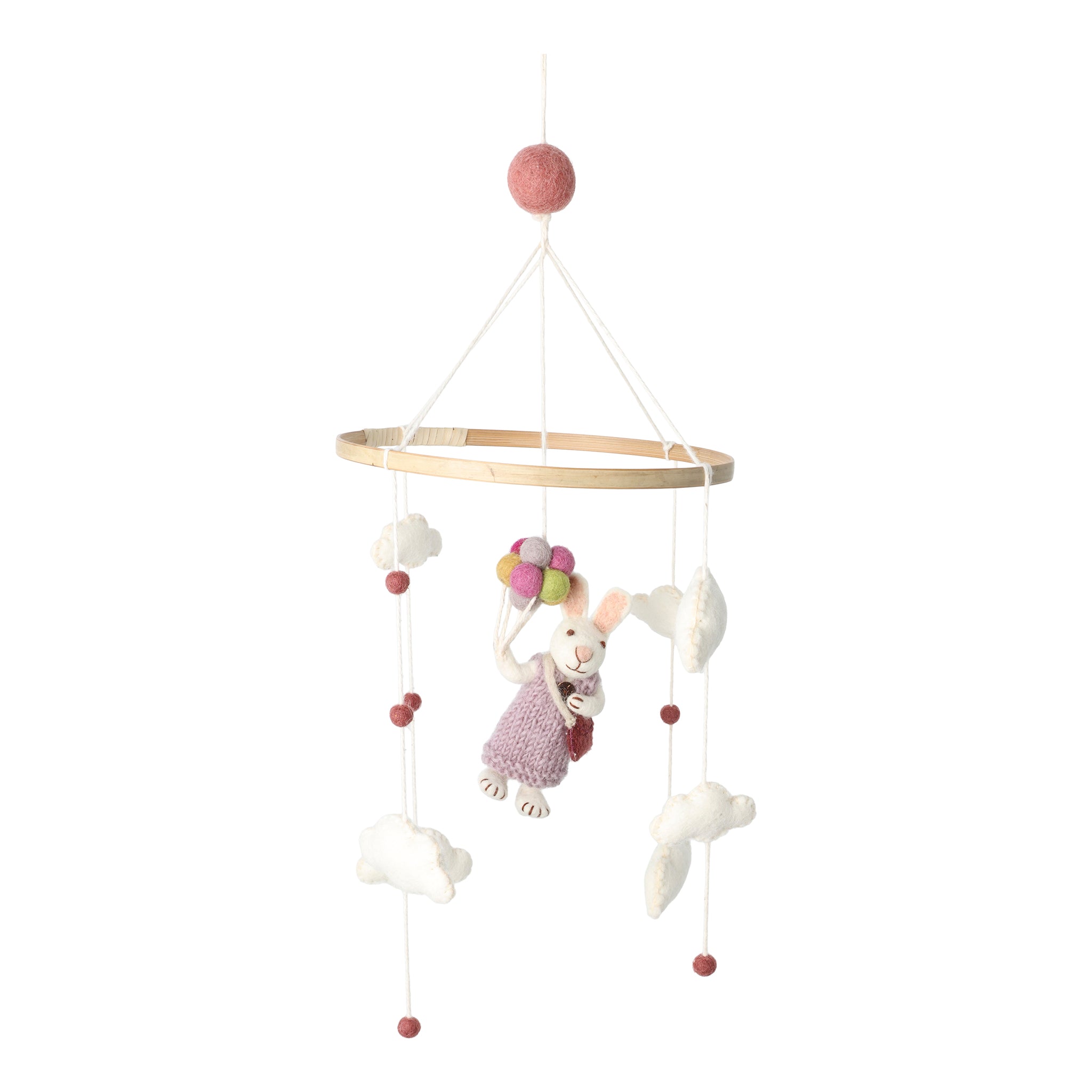 Mobile Girl Bunny with Balloons