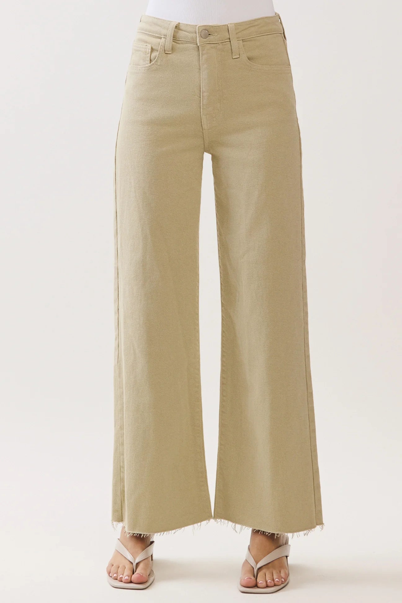 Paola A Line Scissor Hem Wide Leg