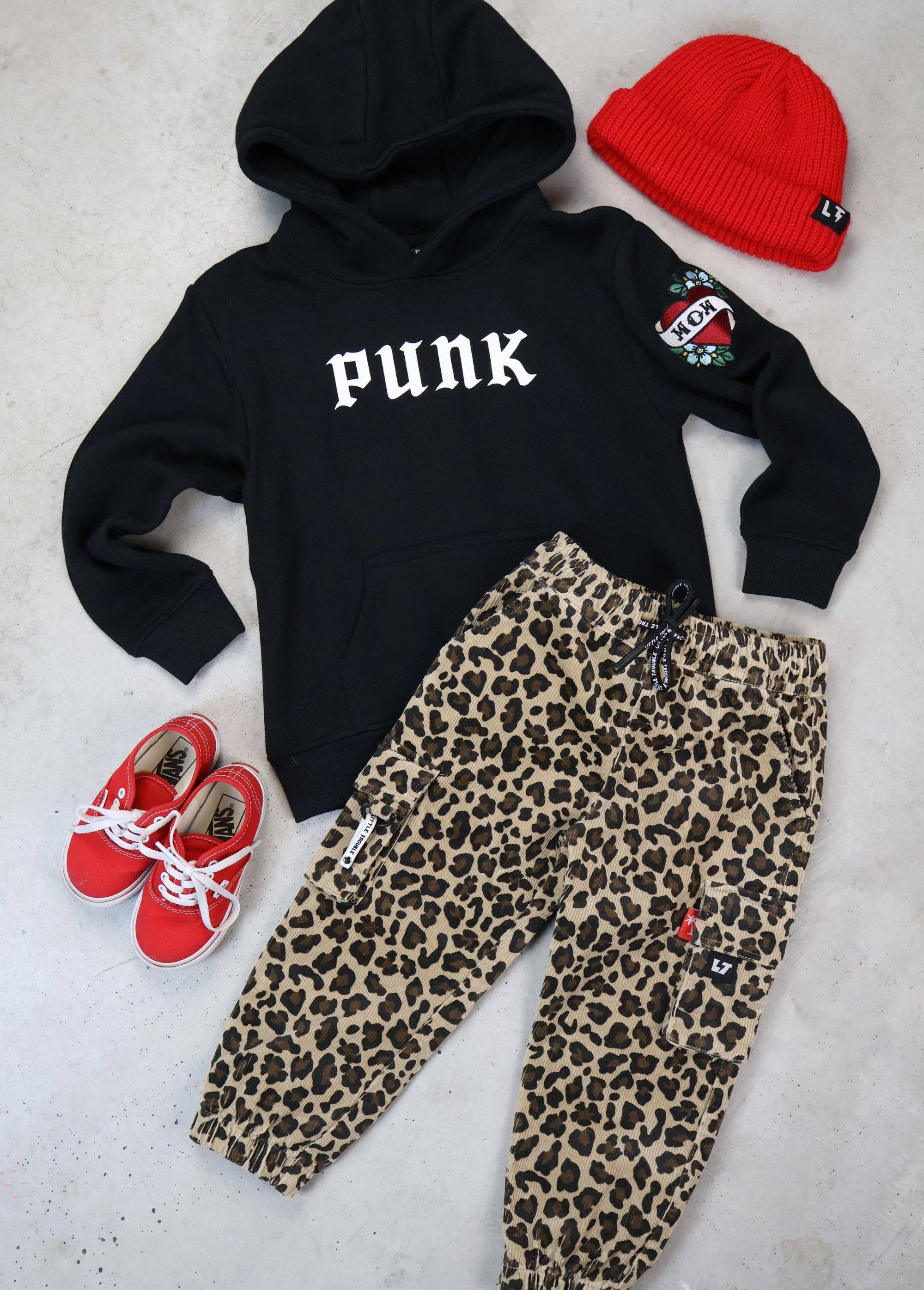 Leopard Cord Cargos