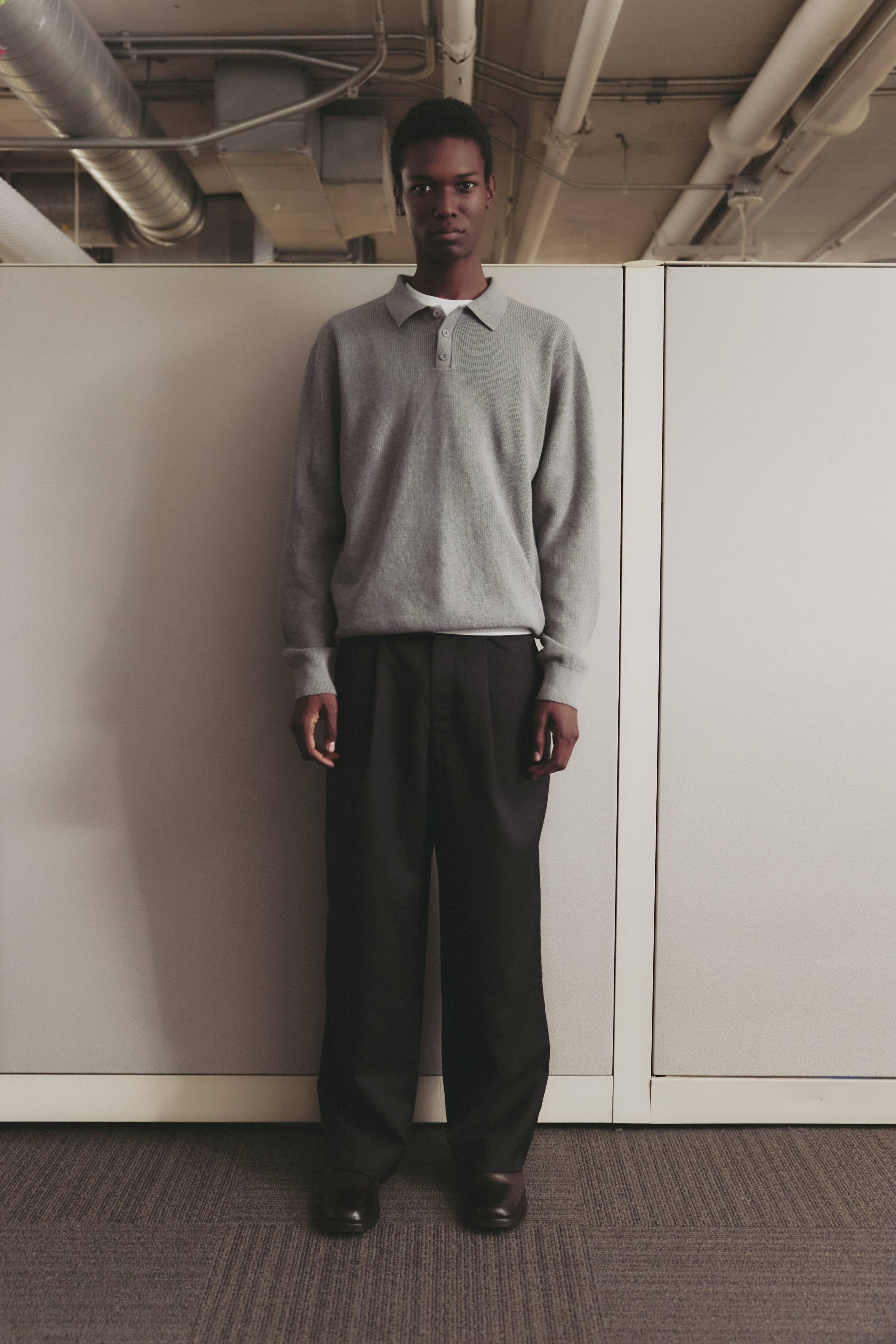 The Damien Sweater | Knit Polo Sweater Top