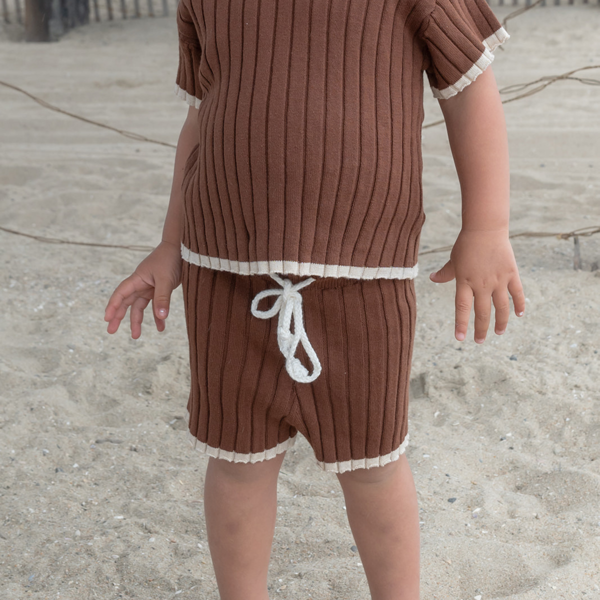 Ribbed knit set