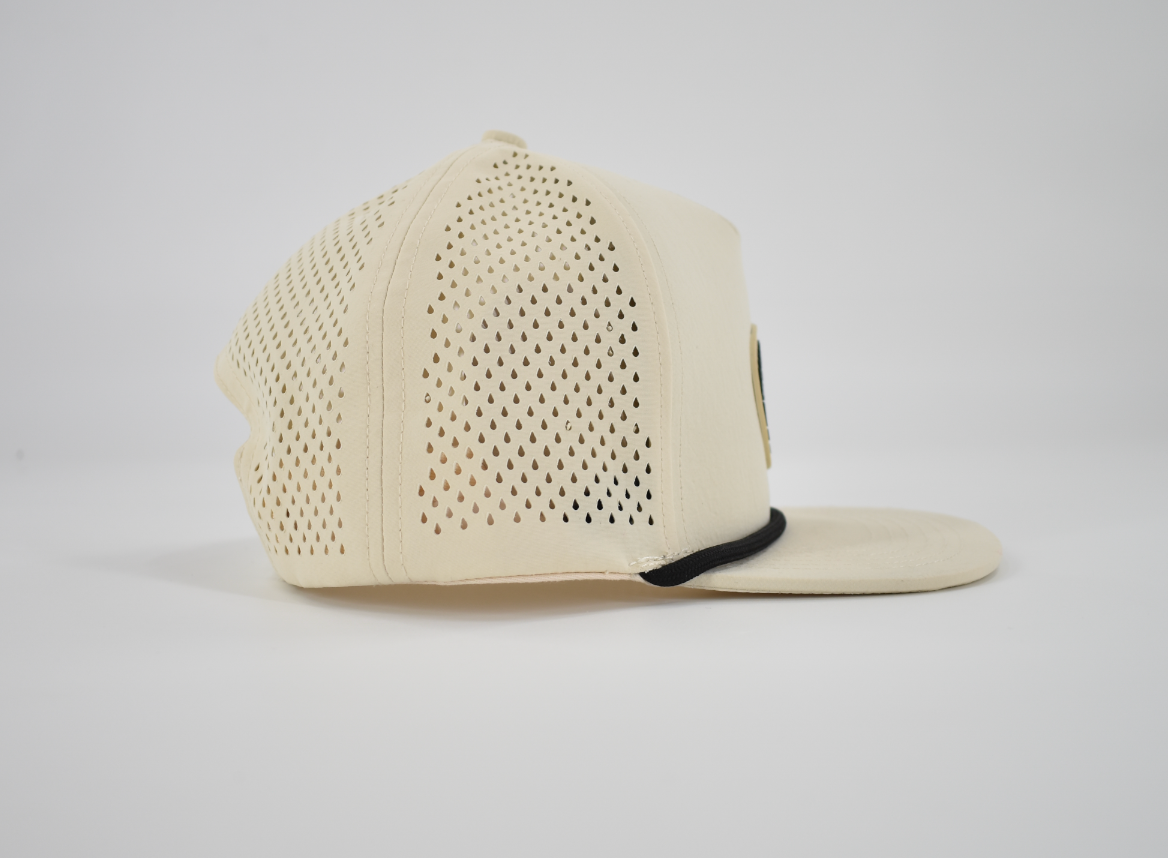 Kids Toddler Apex Waterproof Snapback Hat - Vintage White