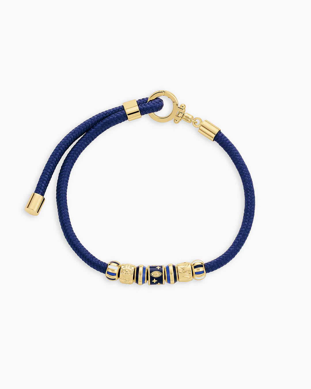 Good Vibrations Paracord Bracelet - 18k Gold / Navy