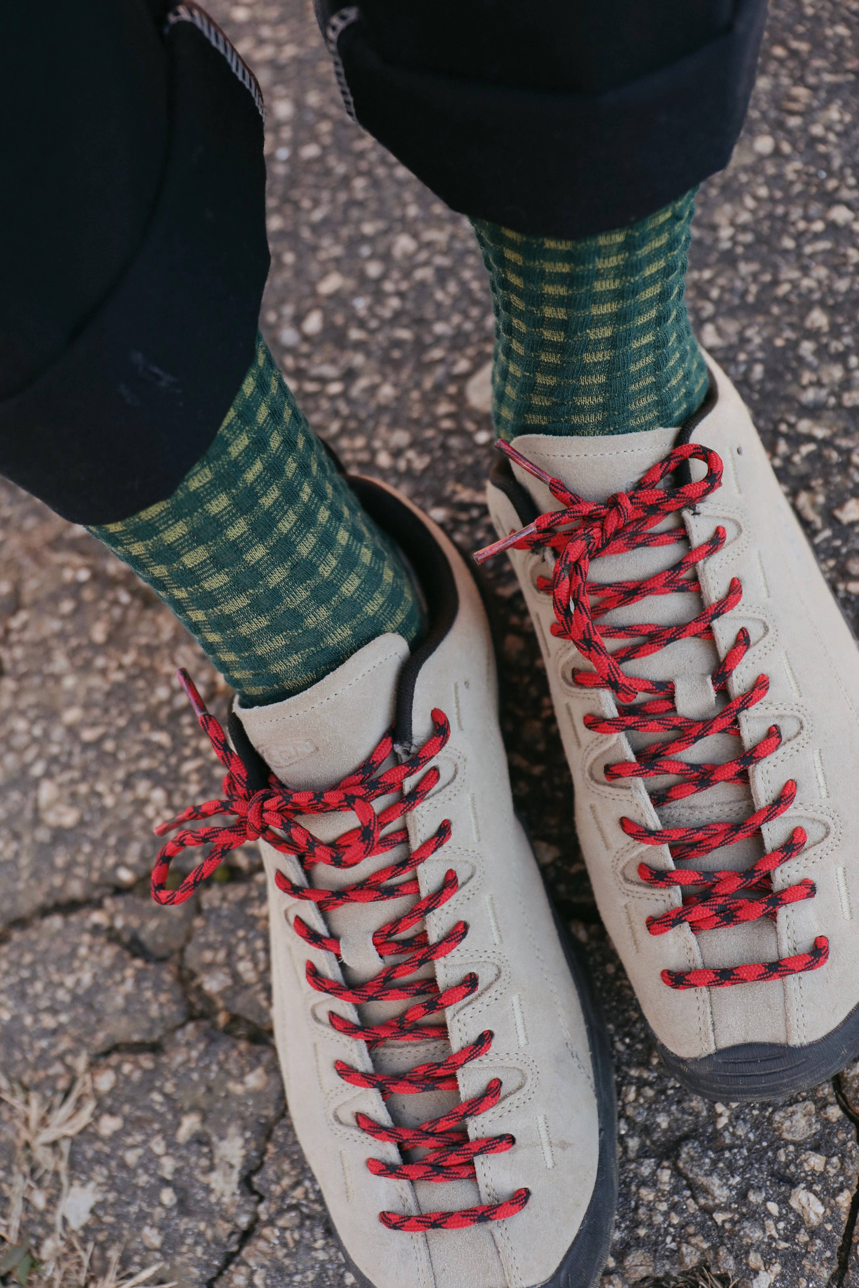 Jade vine knit socks