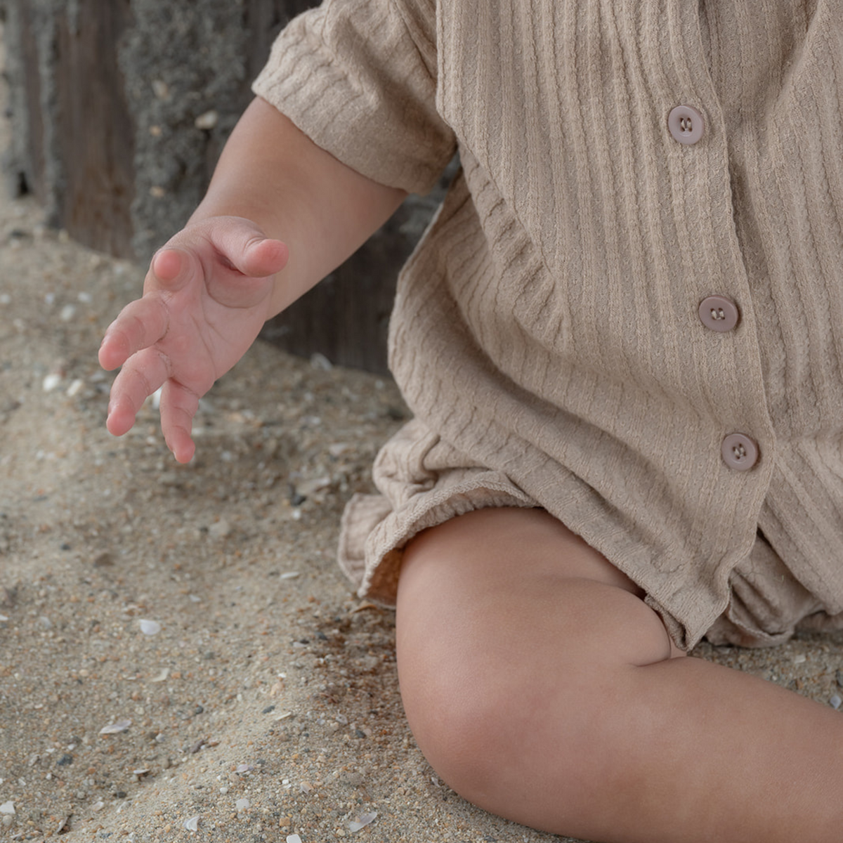 Ribbed Button Front Play Set