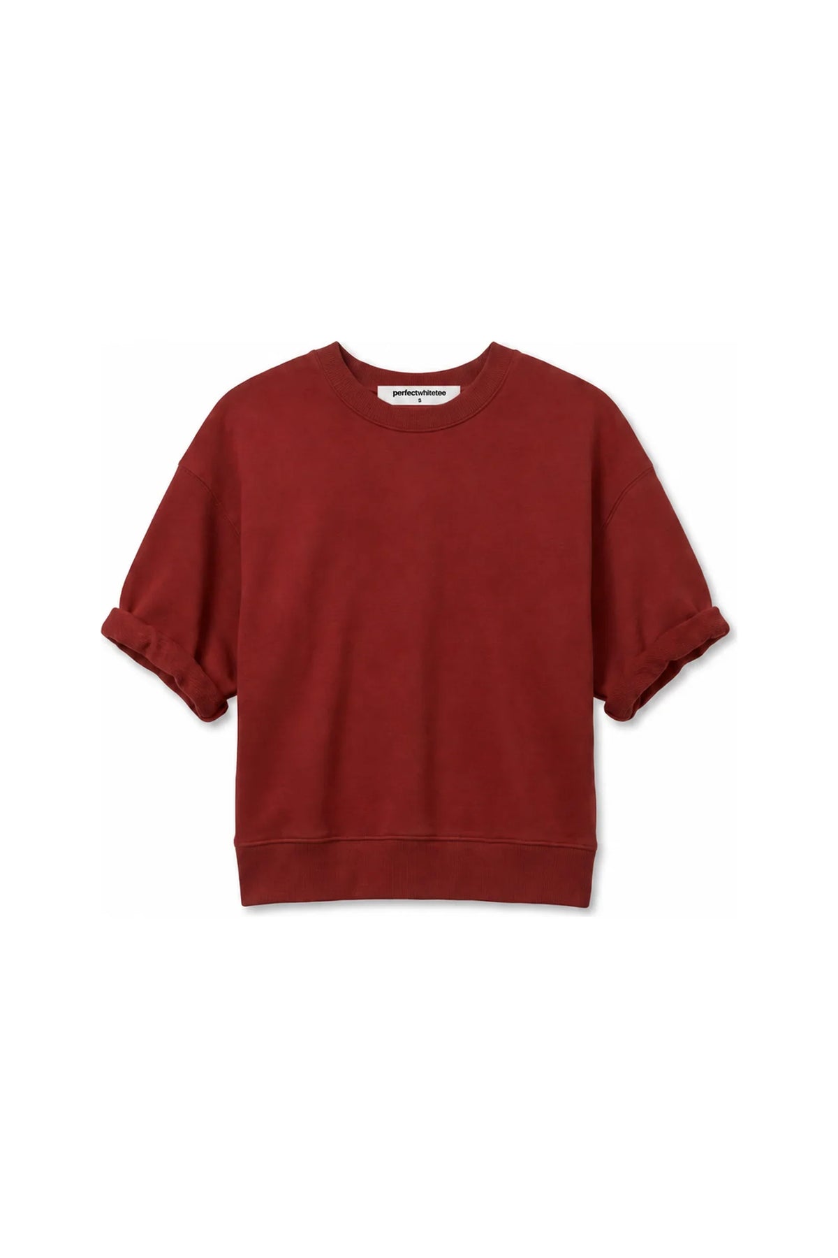 Rebecca, rolled crew neck