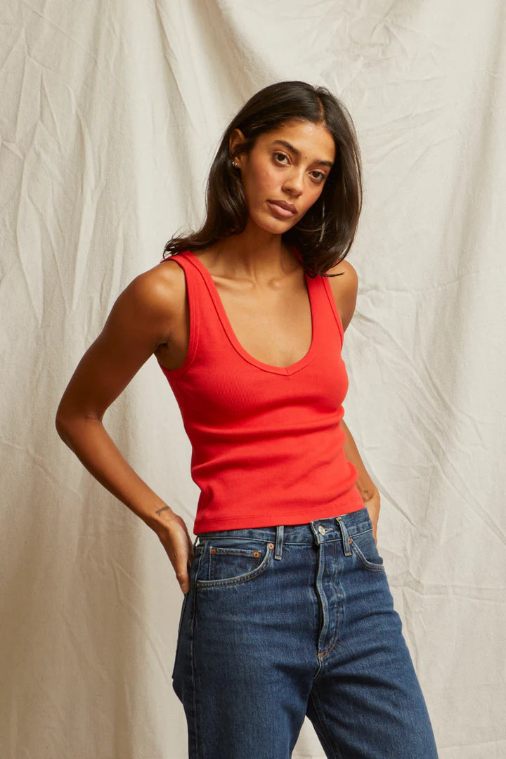 Maria, v-neck tank