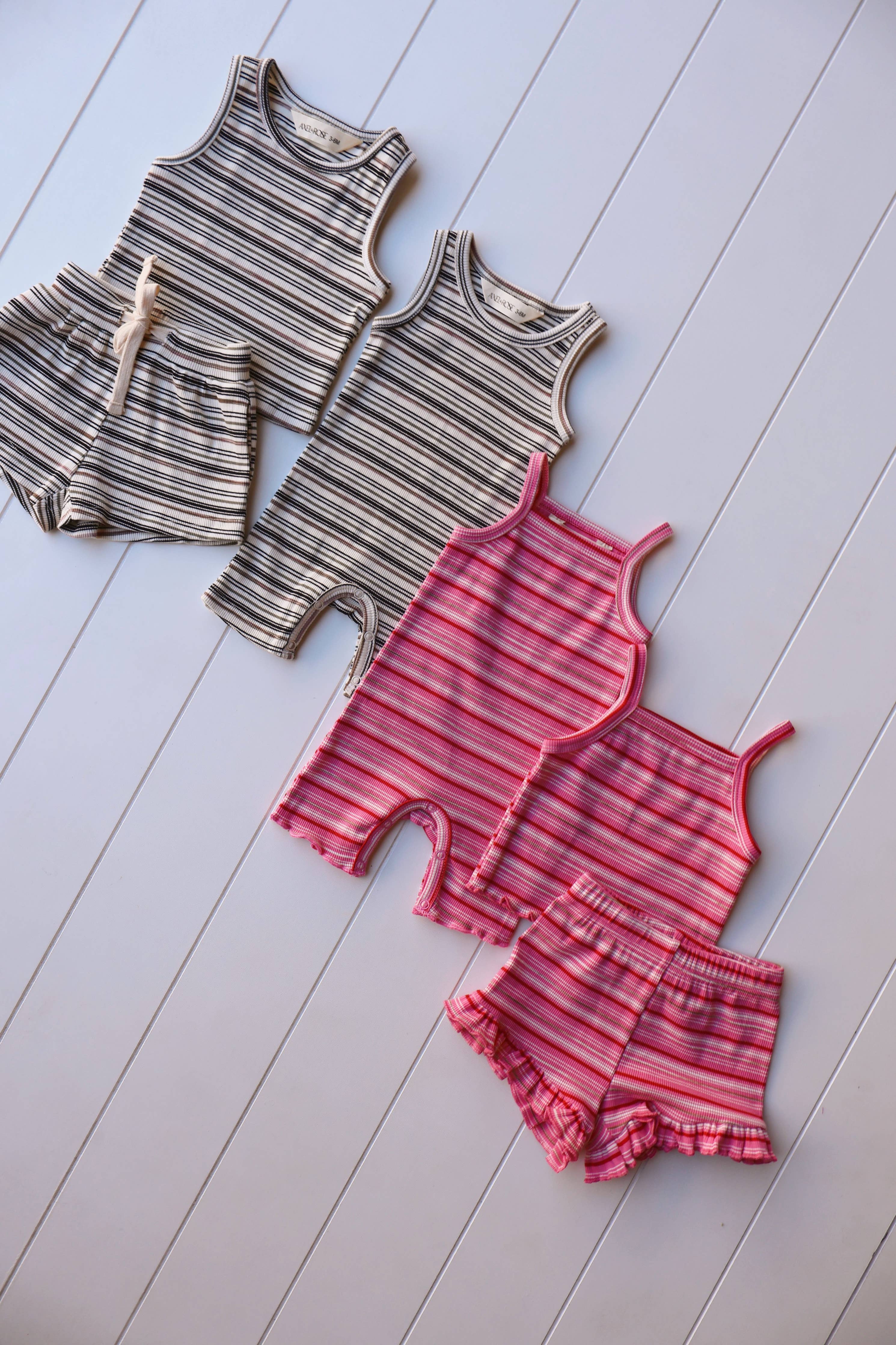 Stripe Tank Summer Sets