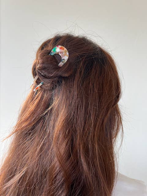 French Chignon Hair Pin | Eco-Friendly Acetate
