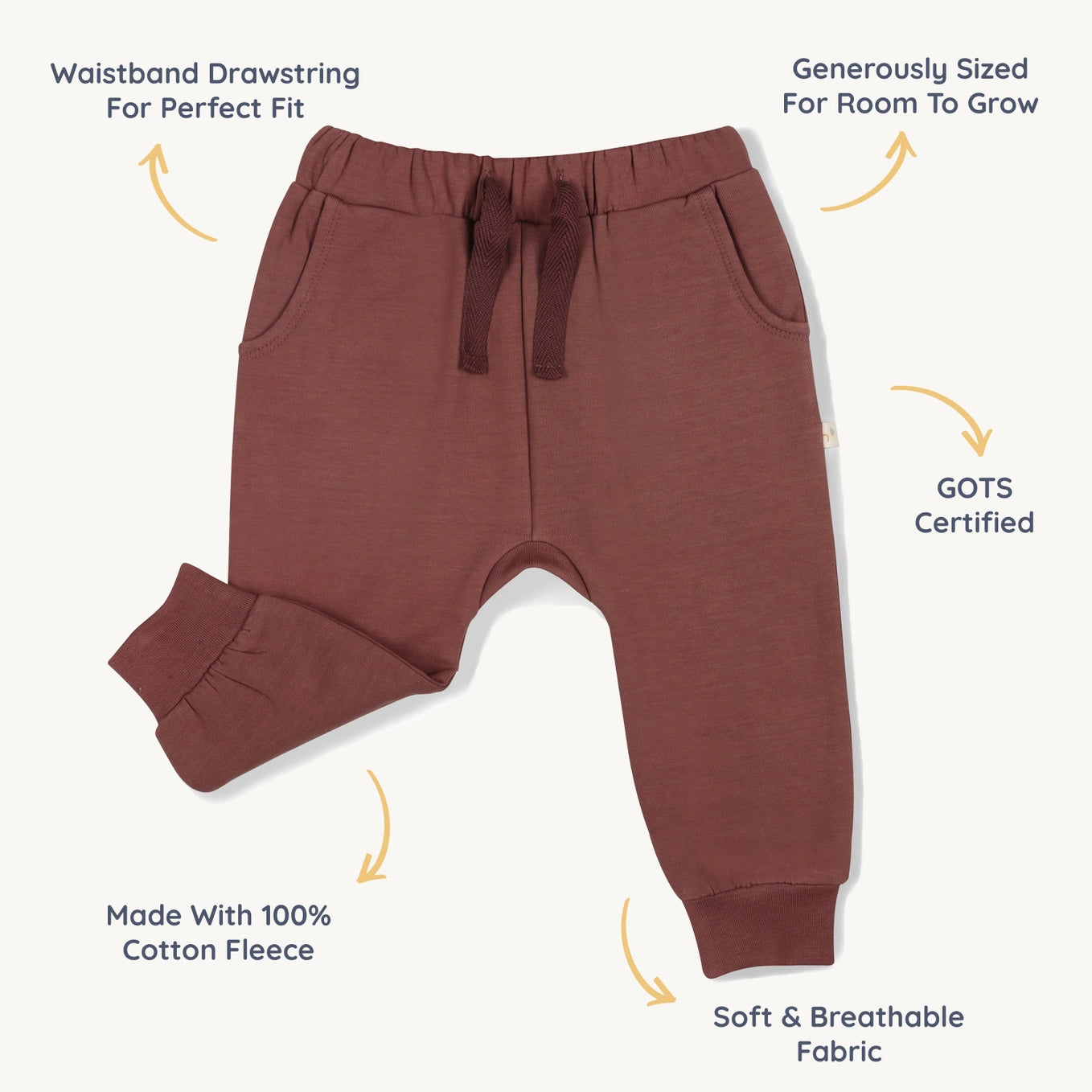 Organic Fleece Jogger Pants