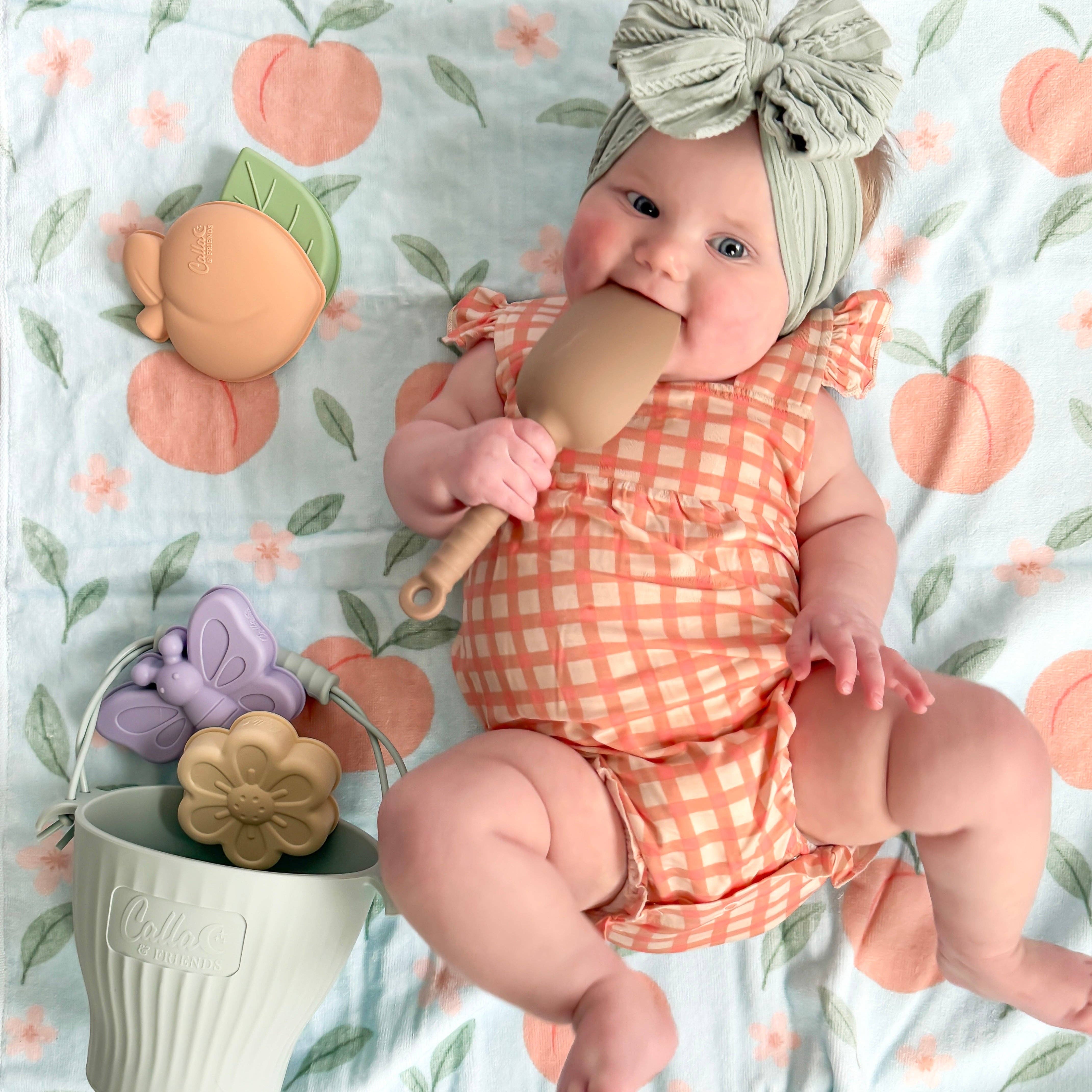 Peach Blossom Silicone Beach Set