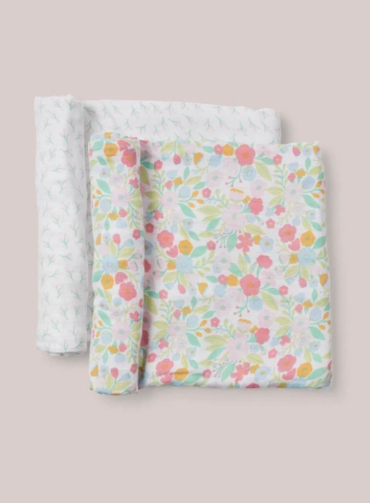 2-Pack Square Swaddle Blanket Set