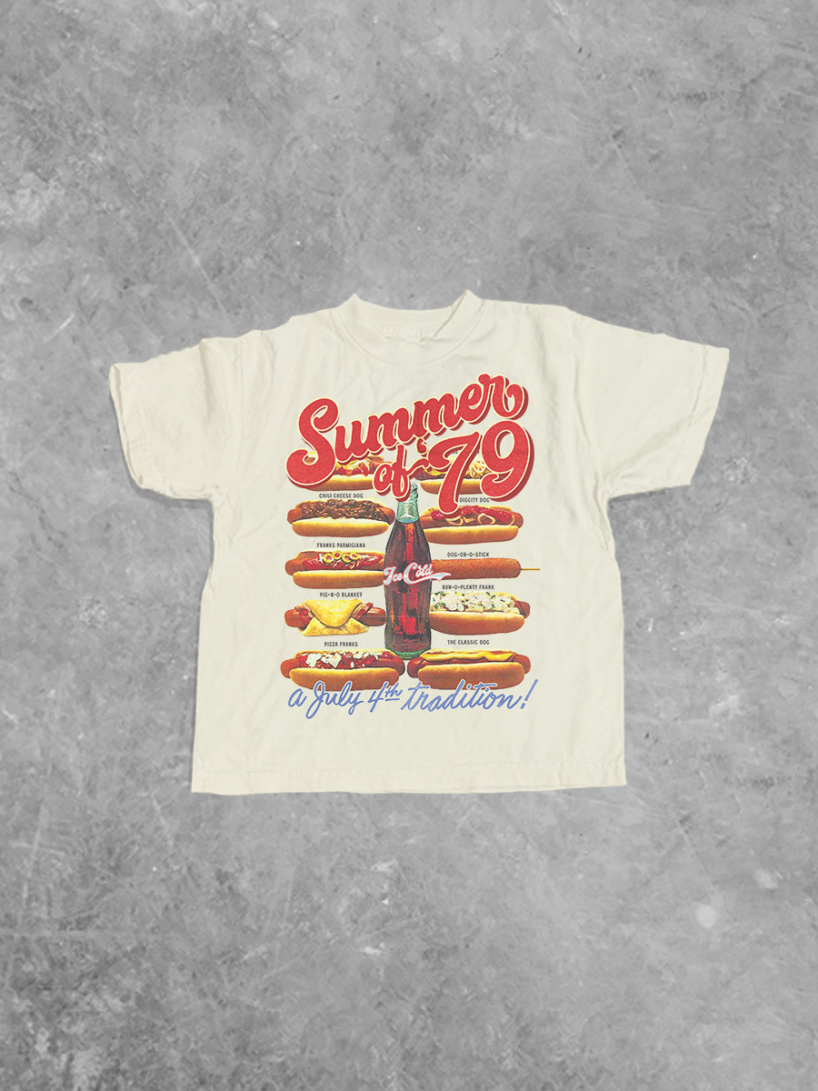 Summer of '79, Hot Dogs Kids Boxy T-Shirt
