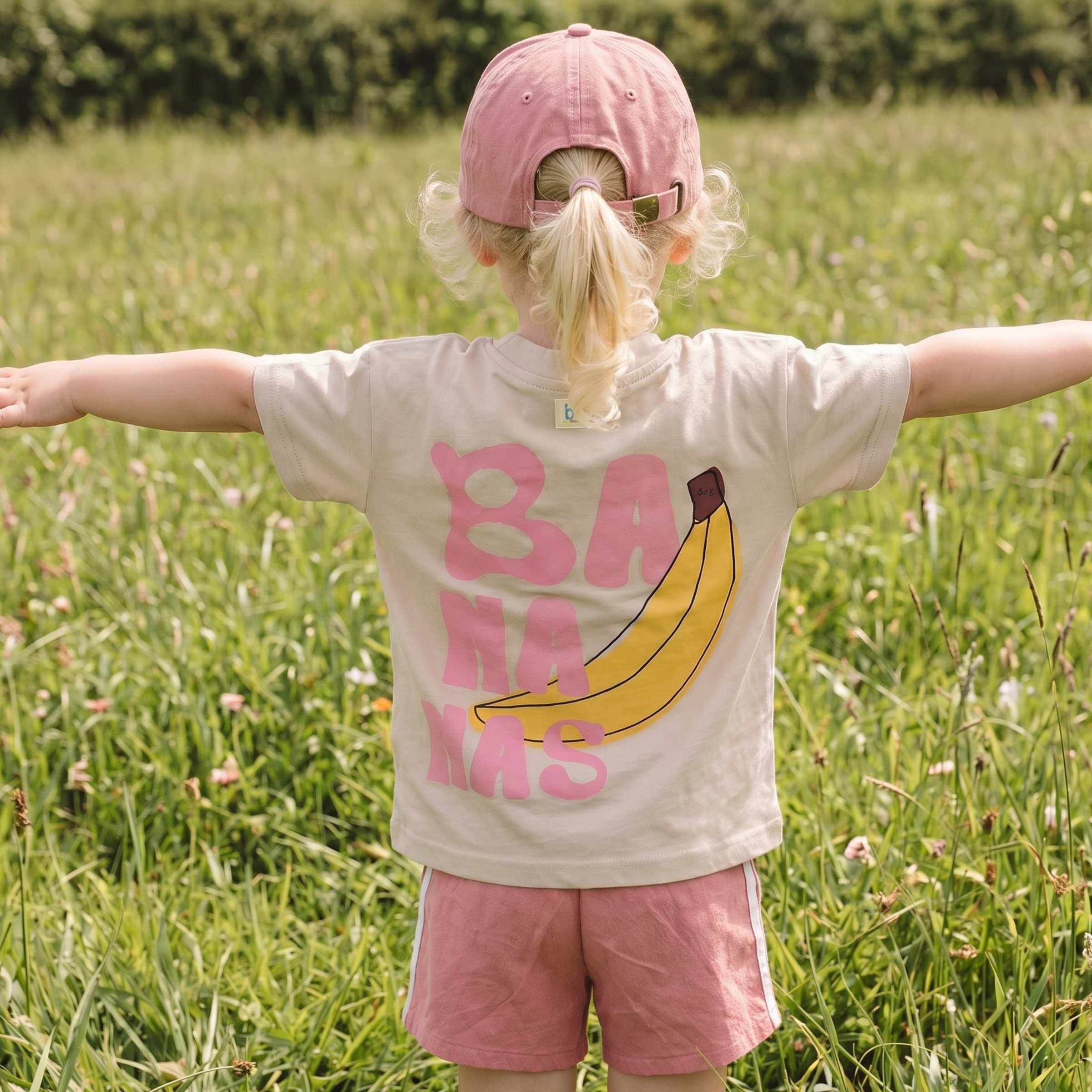 Pink, Red + Blue Kids Racer Shorts (100% Cotton)