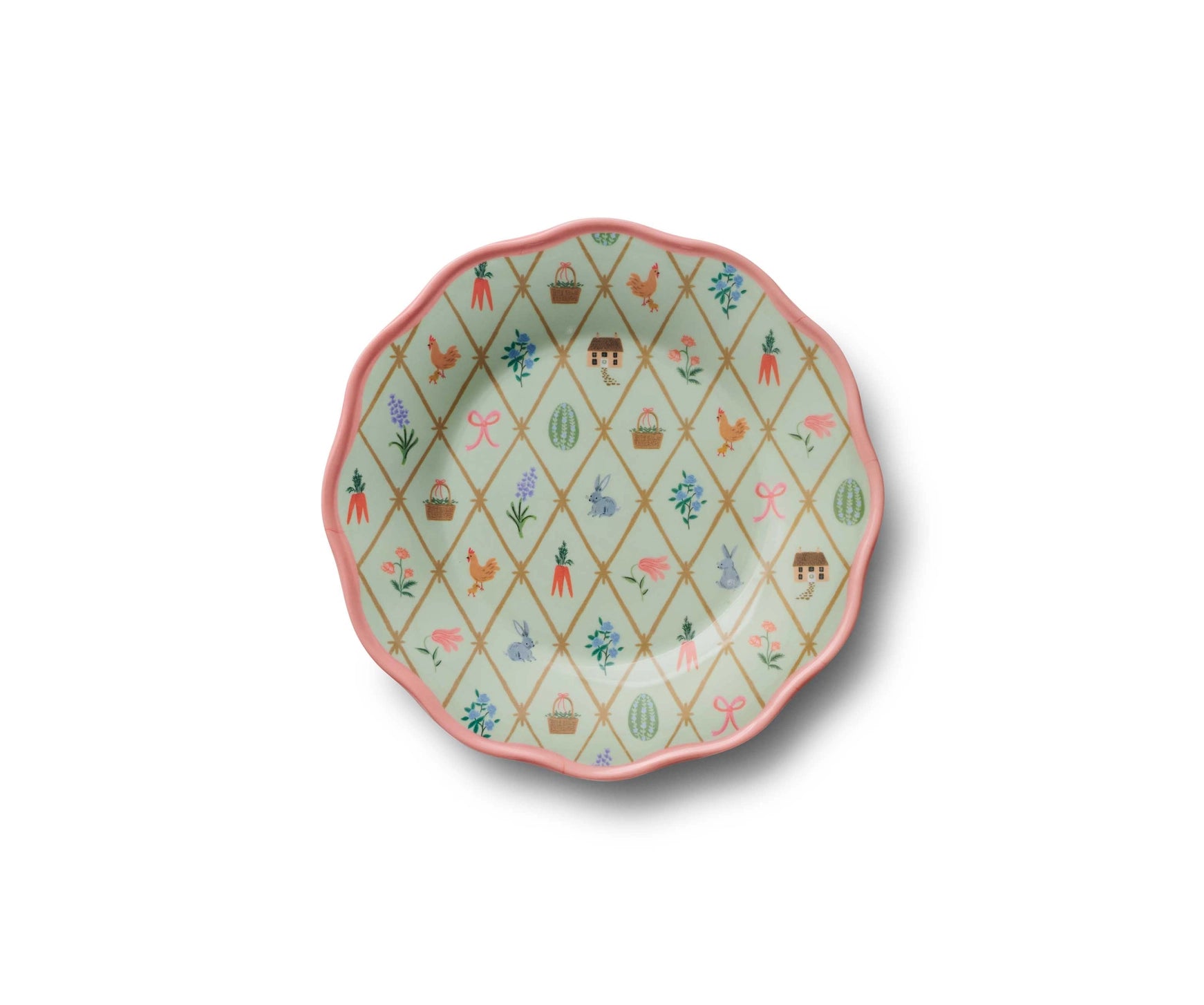 Spring Farm Melamine Assorted Dessert Plates