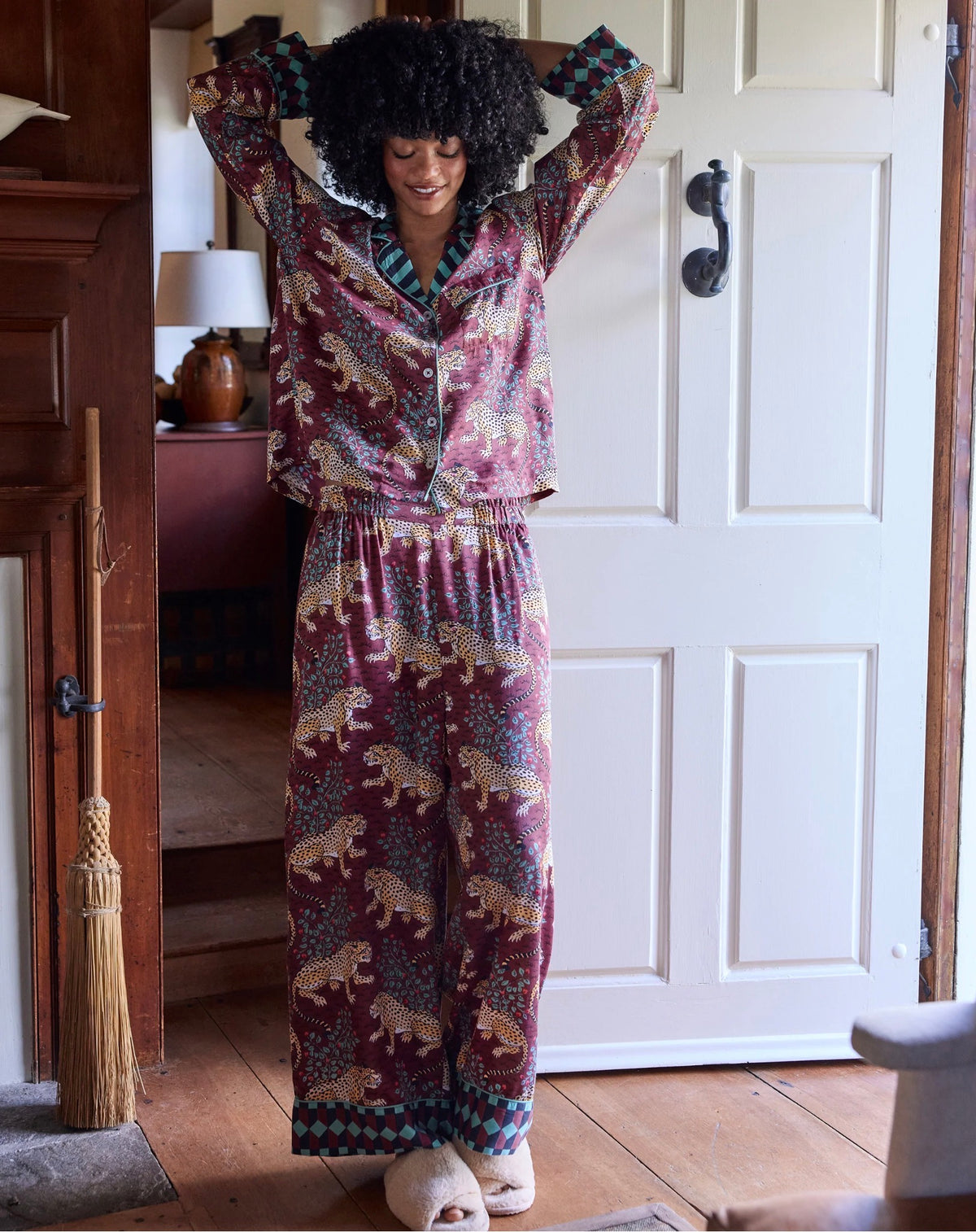 Eco Satin Soho Set in Bagheera Raisin