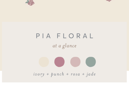 Organic Josie Pointelle Short Sleeve Bodysuit - Pia Floral
