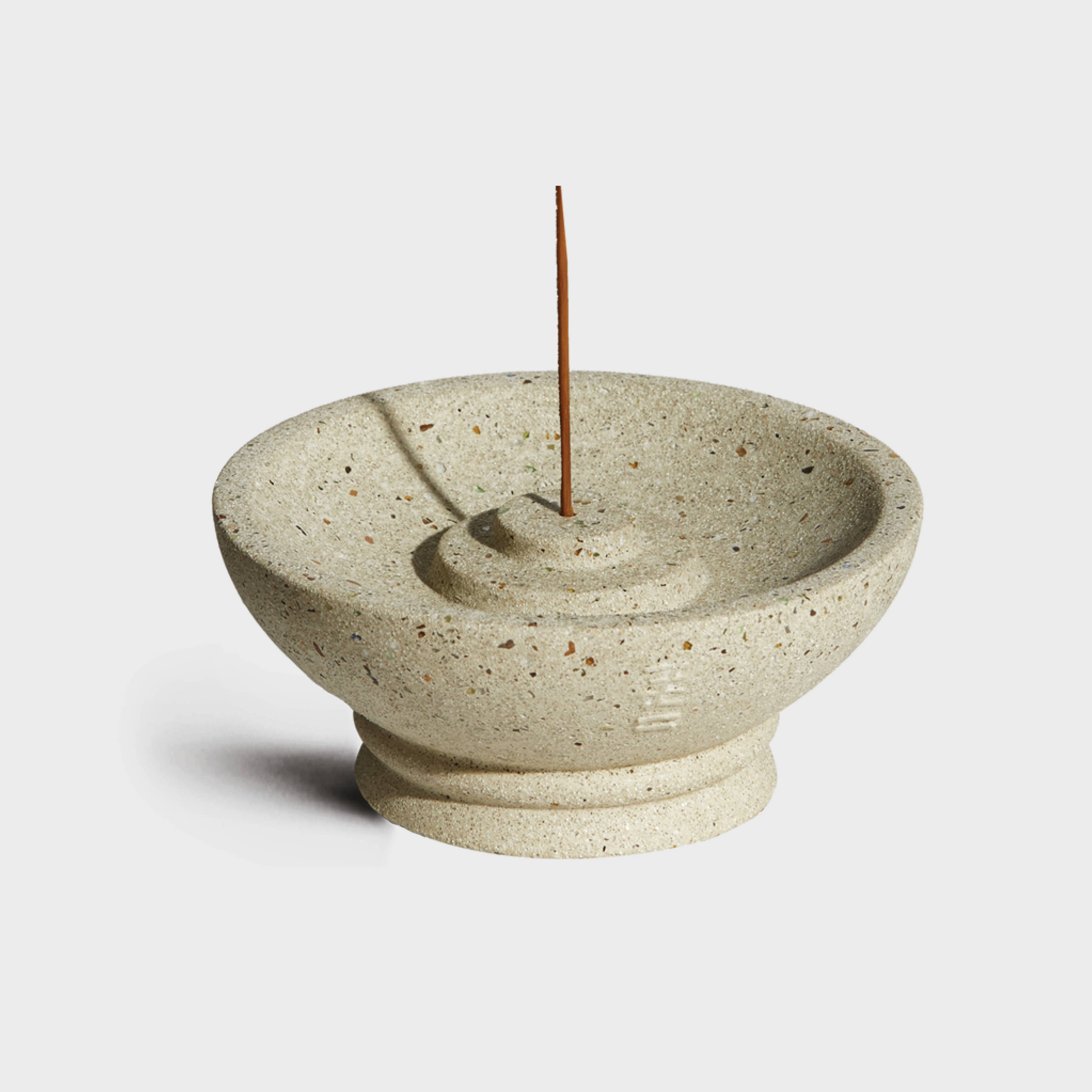 Stone Terrazzo Incense Holder | For Sticks & Cones