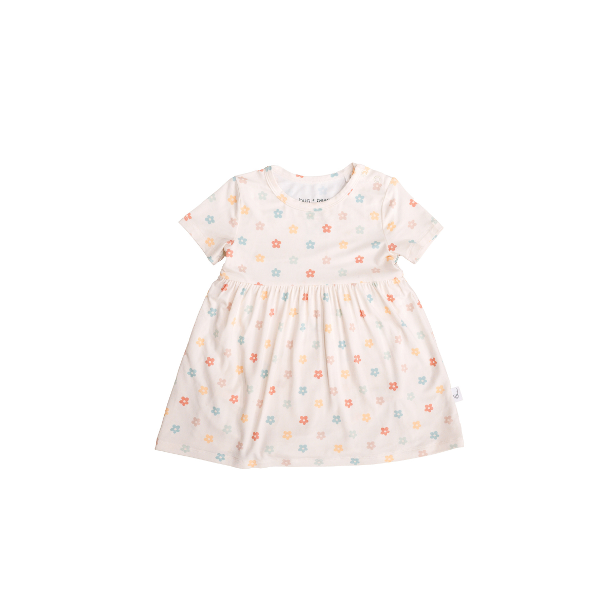 Bamboo Short Sleeve Twirl Bodysuit Dress | Sunlit Daisy