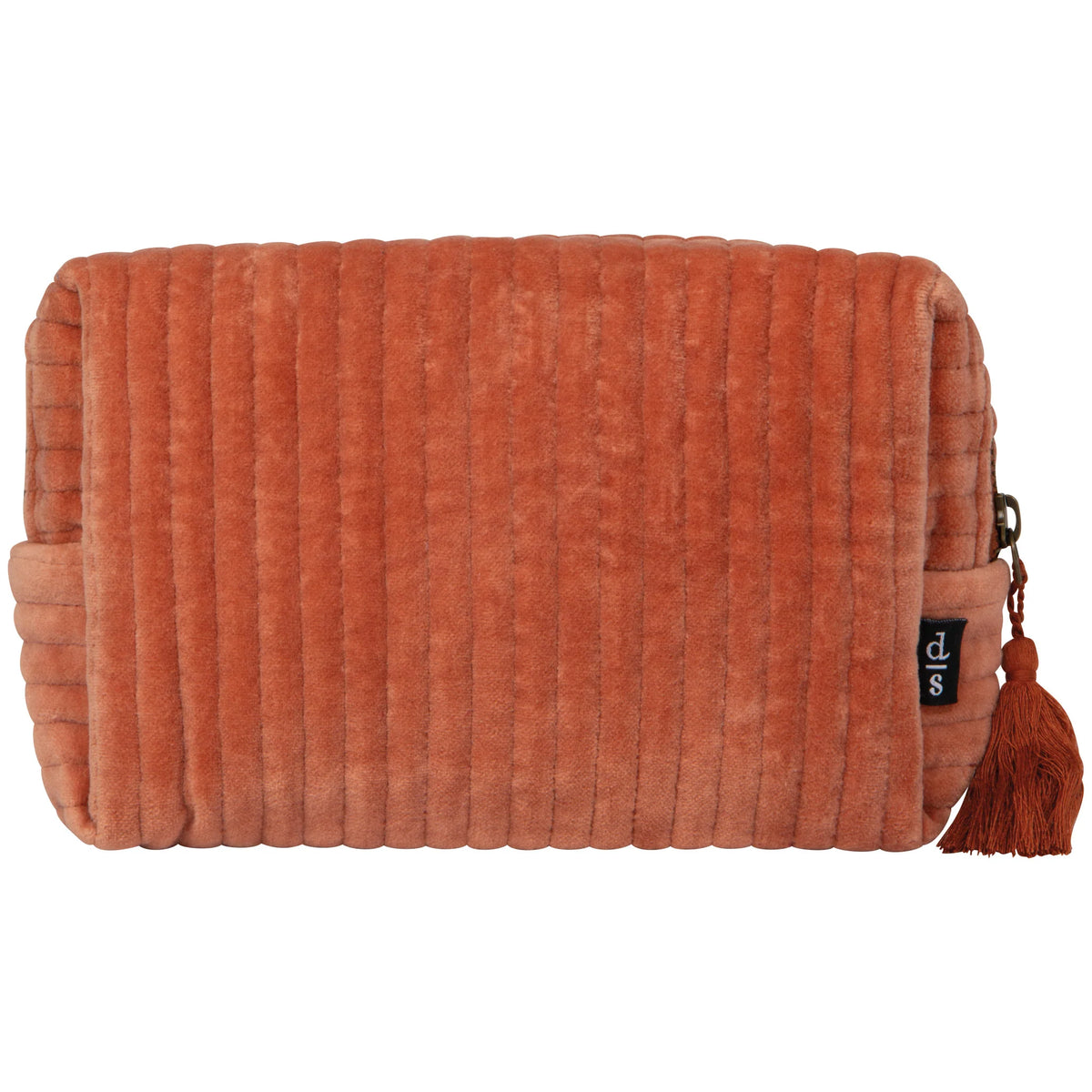 Quilted Velvet Cosmetic Bag