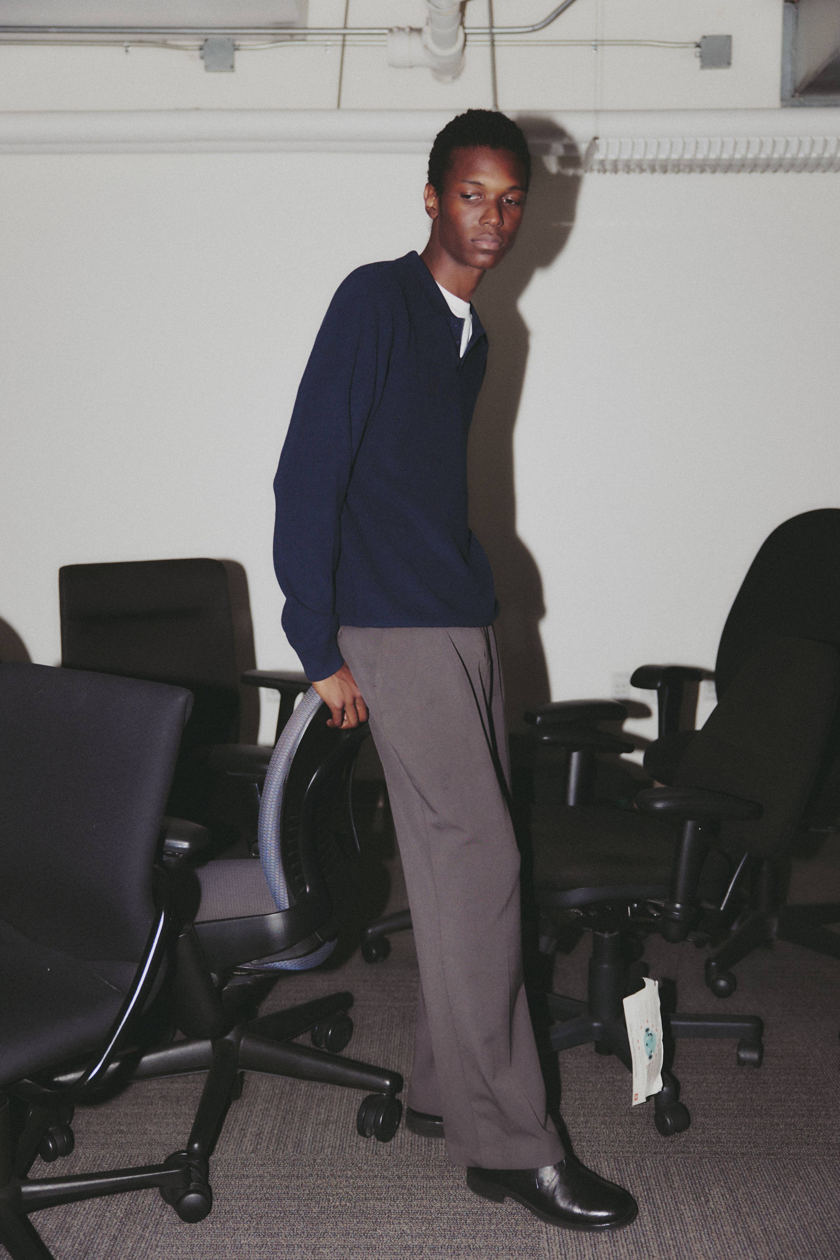 The Damien Sweater | Knit Polo Sweater Top