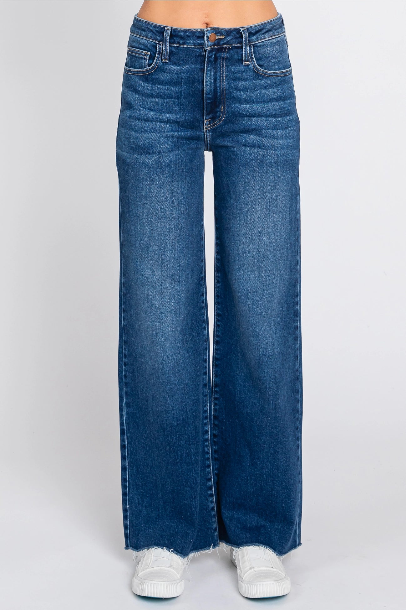 Paola A Line Scissor Hem Wide Leg