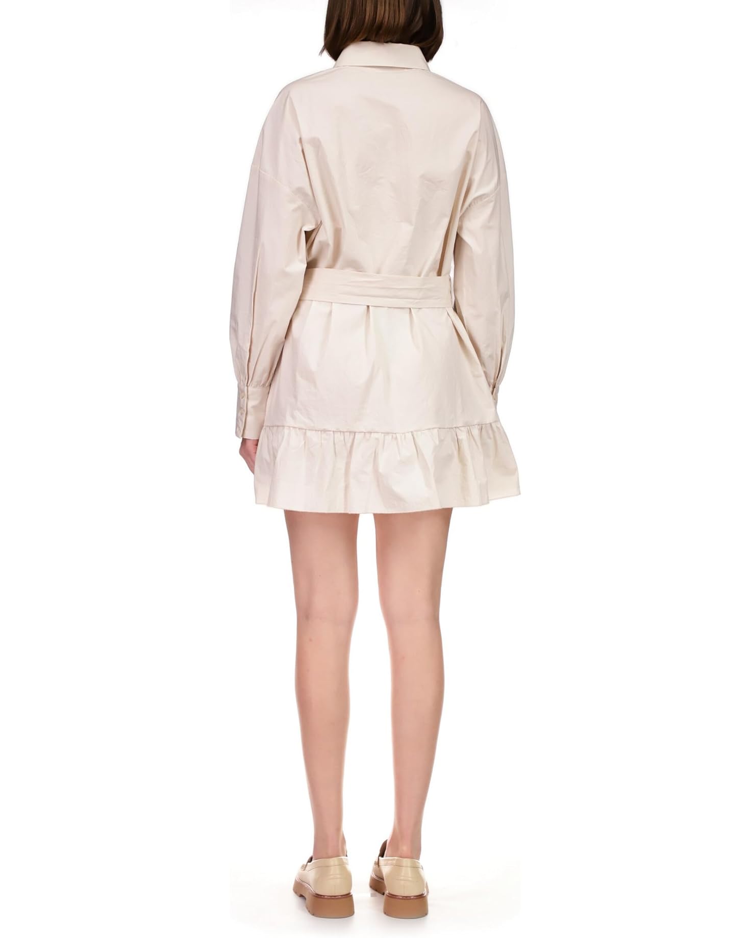 Front tie shirt dress