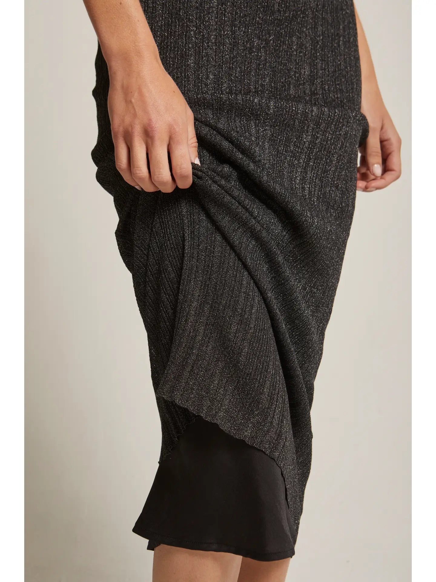 Emberly semi sheer ribbed maxi dress