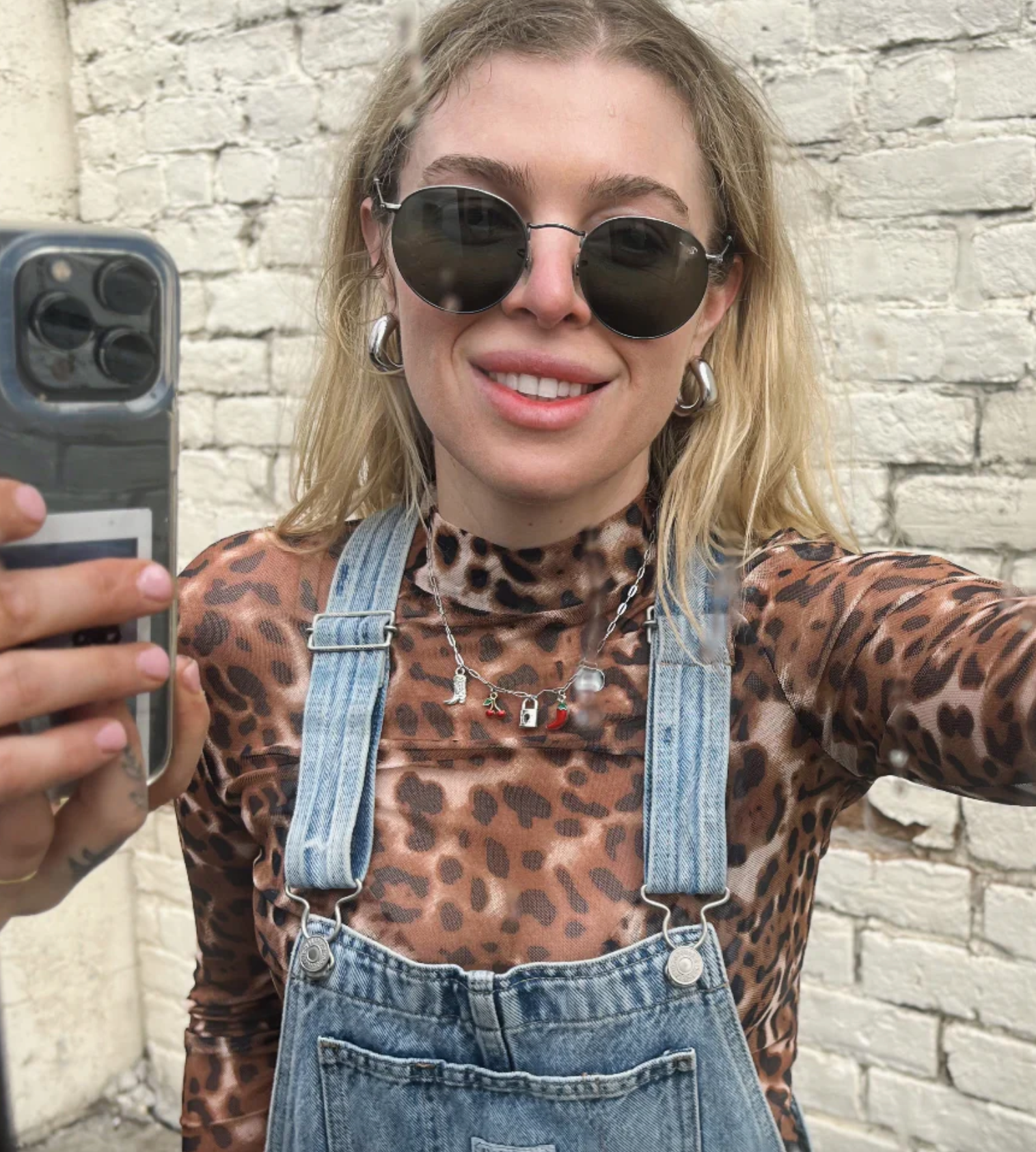 Cool Girl Trendy Charm Sterling Silver Necklace Handmade