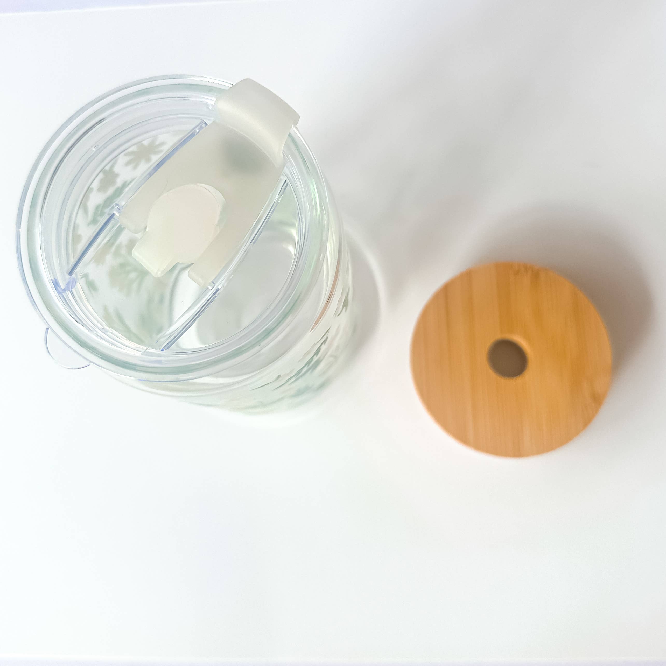 Glass Can Lids Bamboo Lid or Plastic Lid Libbey Glass Lid