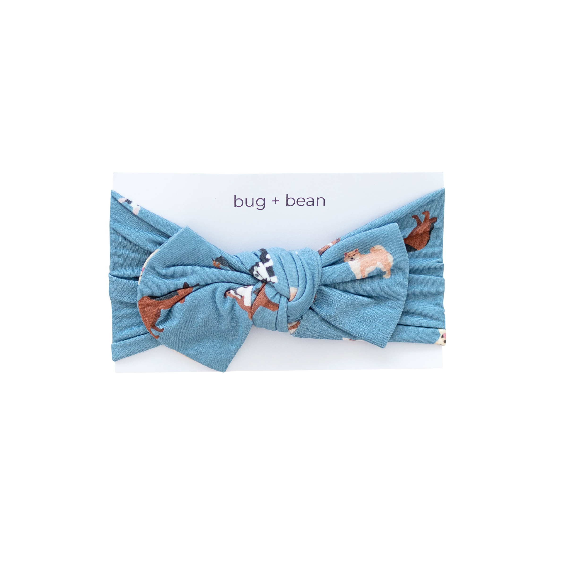 Bamboo Knot Bow | Blue Dog