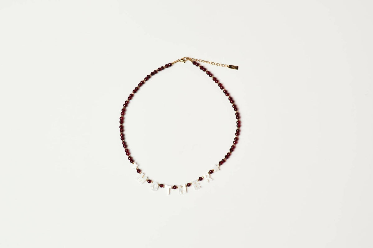 Mother Necklace - Burgundy
