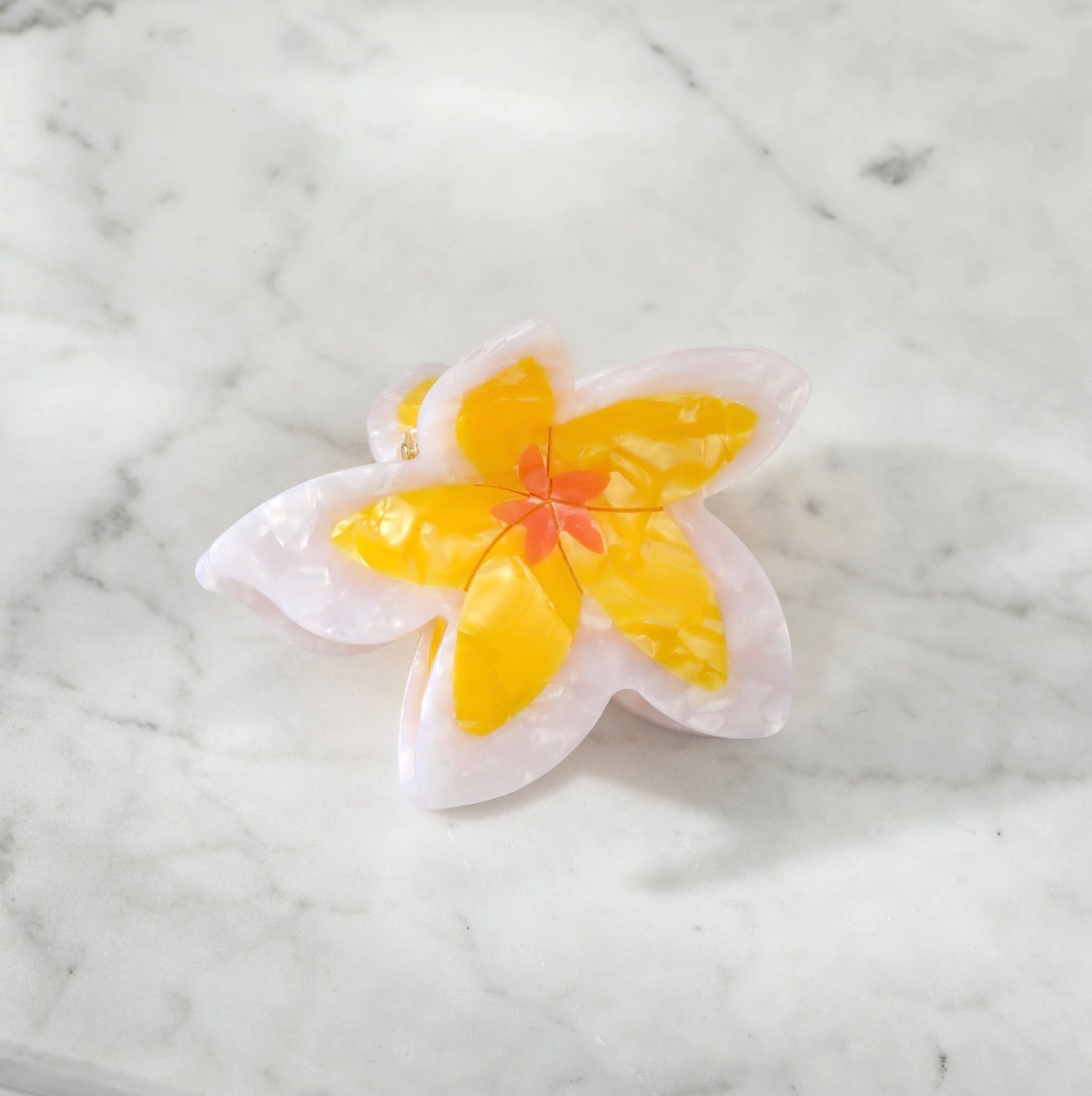 Plumeria Flower Hair Clip Large