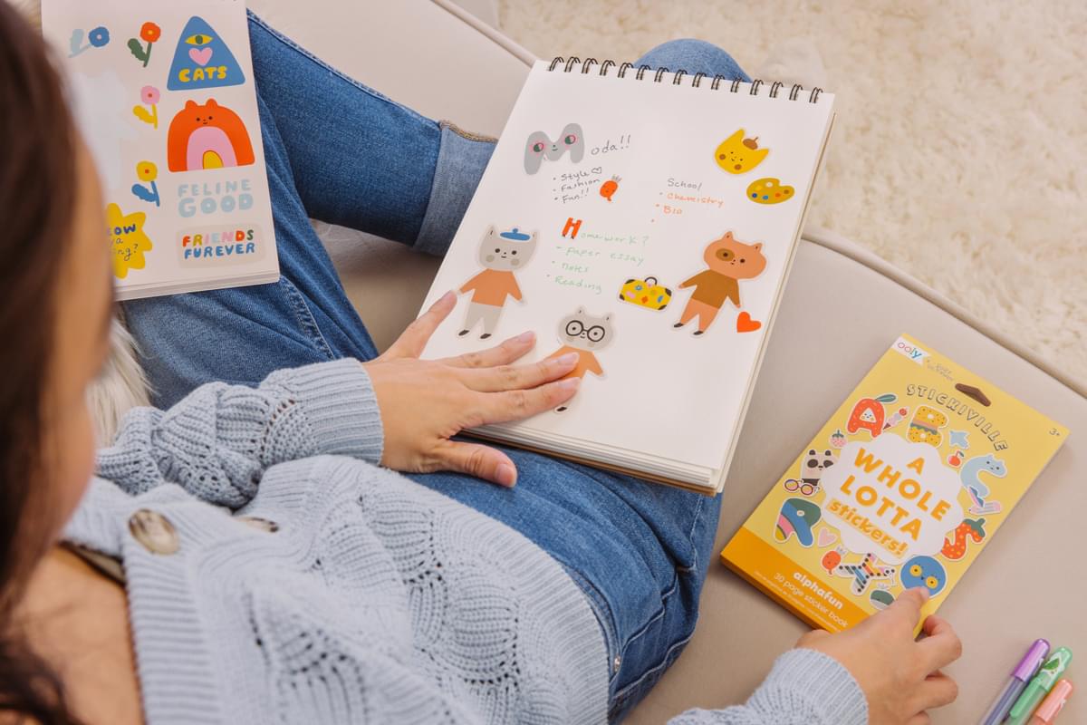 Stickiville Color-In' Sticker Book